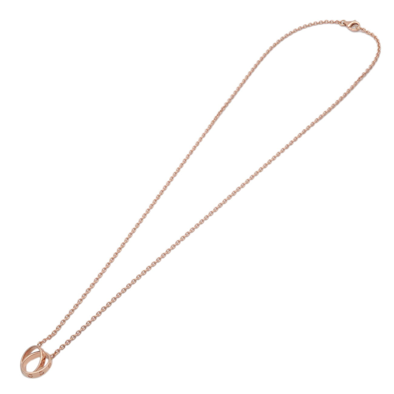 Cartier Baby Love Necklace K18PG 750PG Rose Gold Used