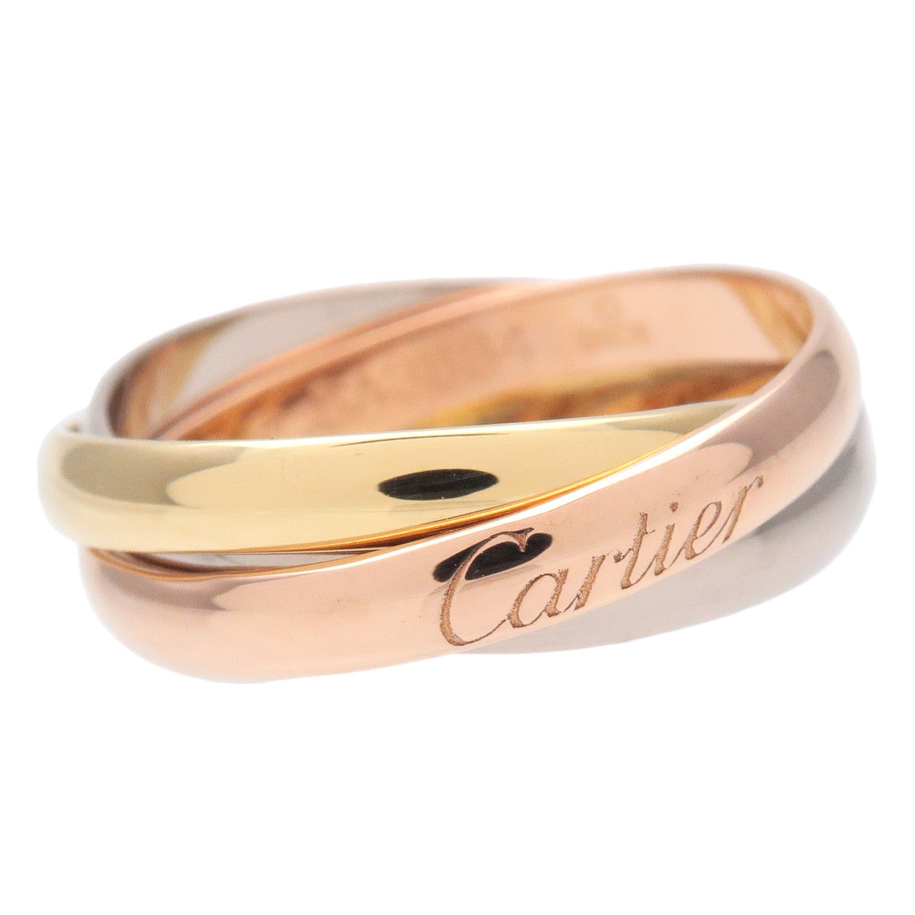 Cartier Trinity Ring SM K18 750YG/WG/PG #50 US5.5 EU50 Used