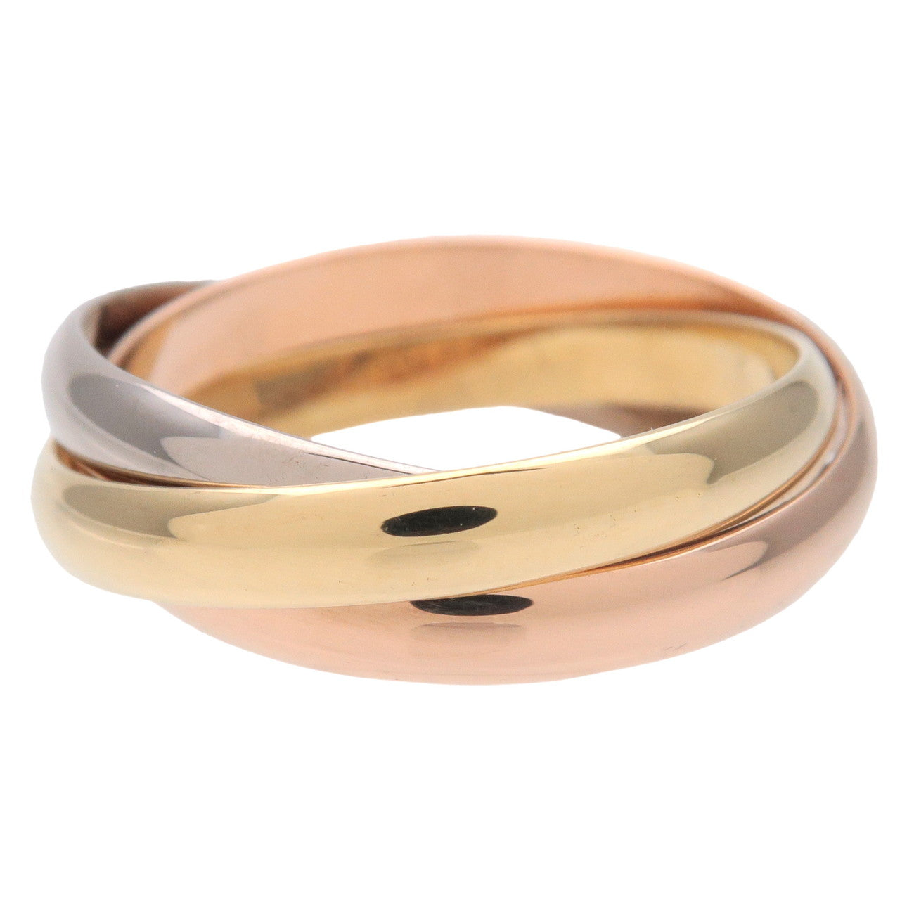 Cartier Trinity Ring SM K18 750YG/WG/PG #52 US6 EU52 HK13 Used