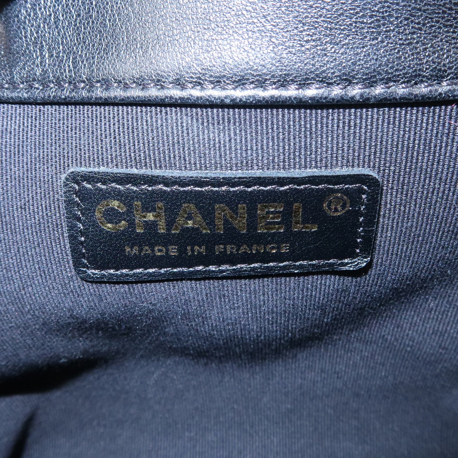 CHANEL Matelasse Lamb Skin Small Bucket Chain Shoulder Bag AS2786 Used