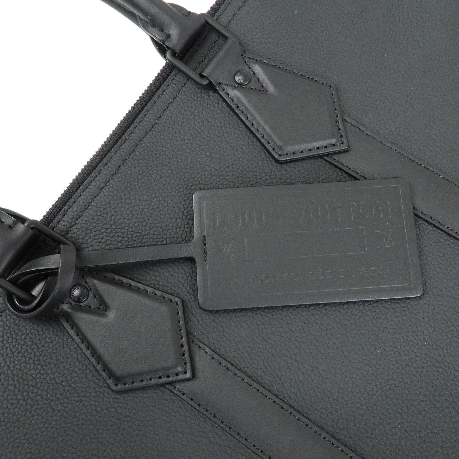 Louis Vuitton Aerogram Take Off 2Way Briefcase Noir Black M59159 Used