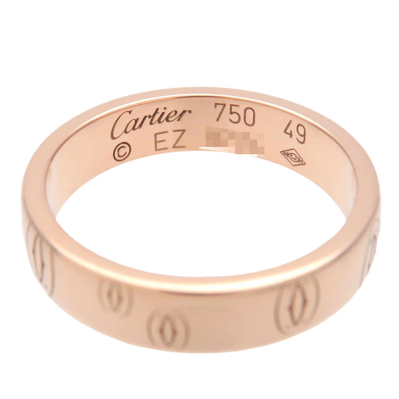 Cartier Happy Birthday Ring K18PG 750PG RoseGold #49 US5 EU49 Used