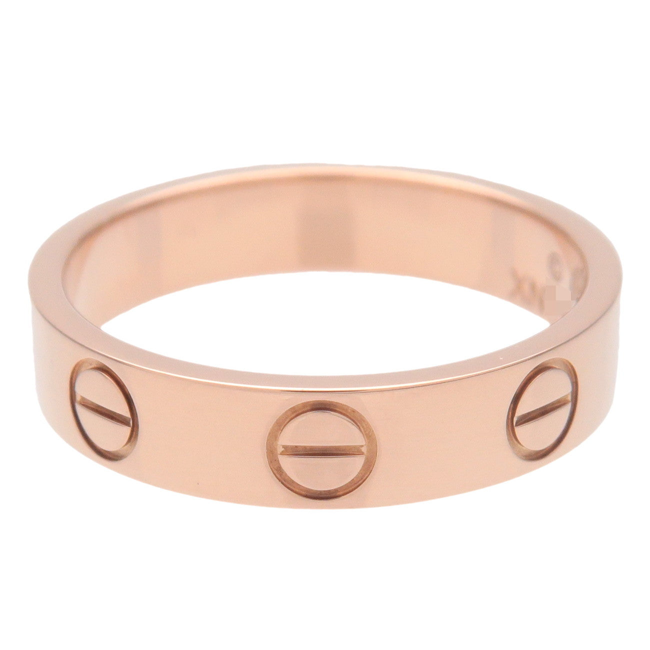 Cartier Mini Love Ring K18PG 750PG Rose Gold #46 US6 EU46 Used