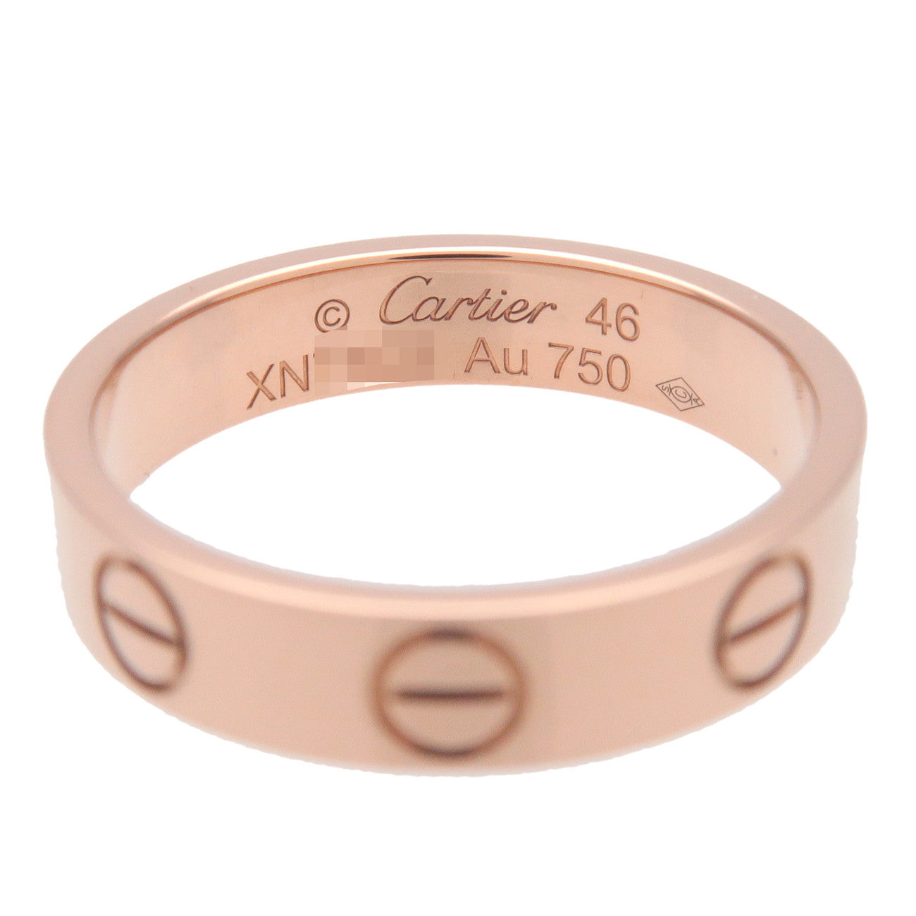 Cartier Mini Love Ring K18PG 750PG Rose Gold #46 US6 EU46 Used