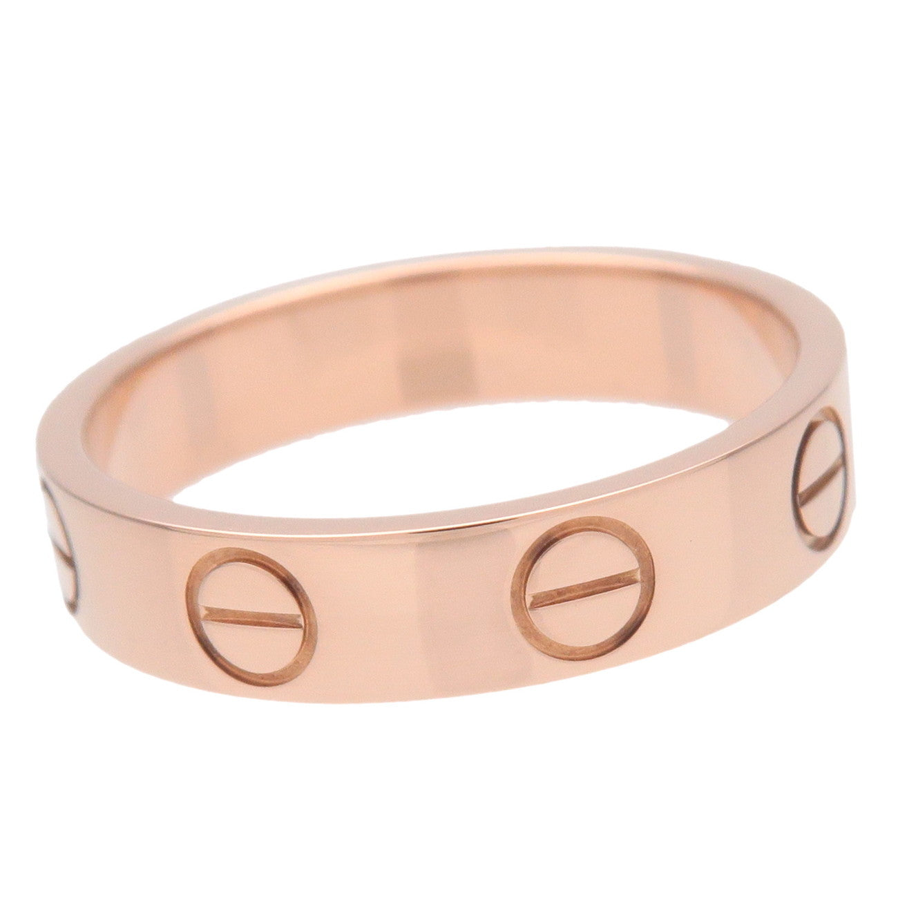 Cartier Mini Love Ring K18PG 750PG Rose Gold #46 US6 EU46 Used