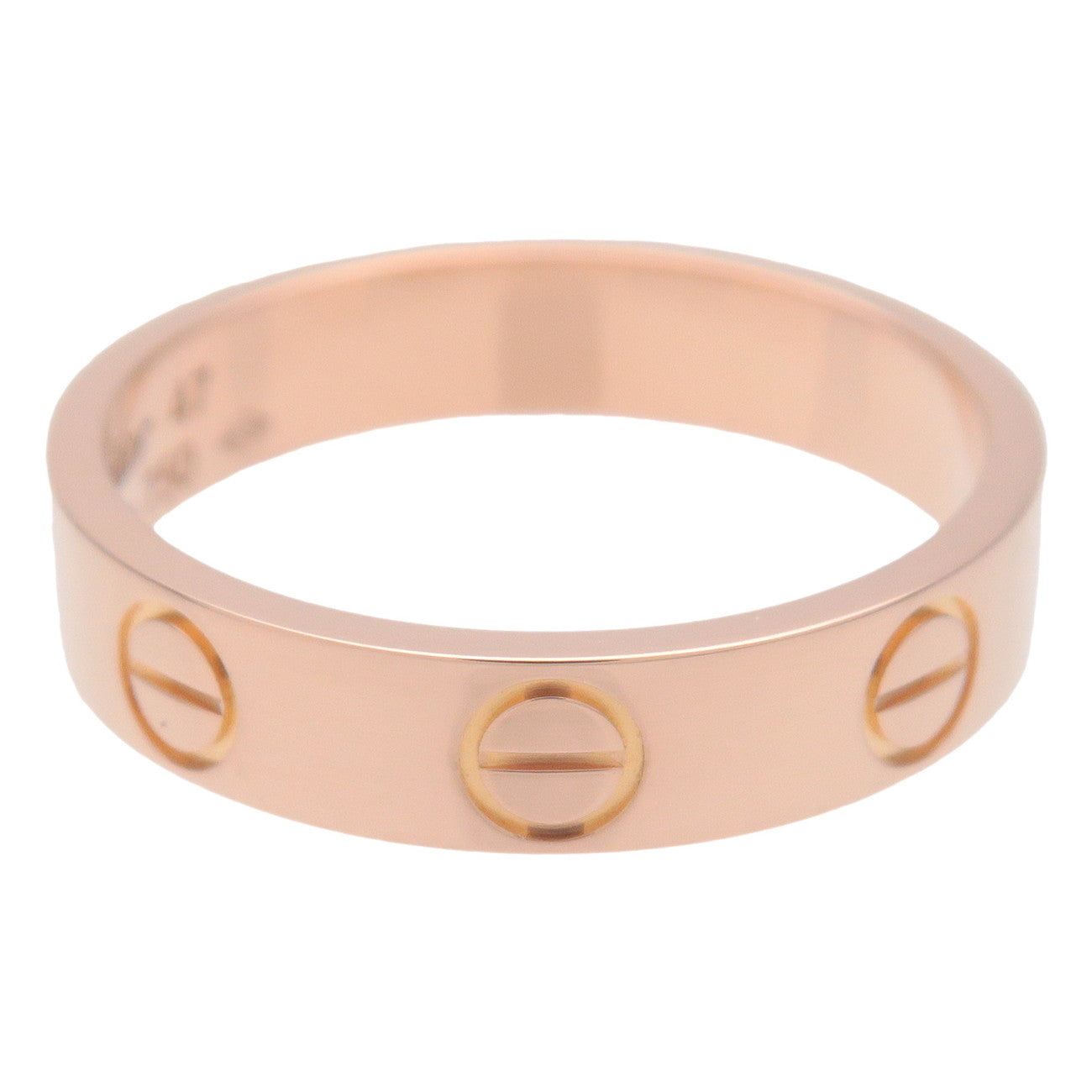 Cartier Mini Love Ring K18PG 750PG Rose Gold #47 US4-4.5 EU47 Used