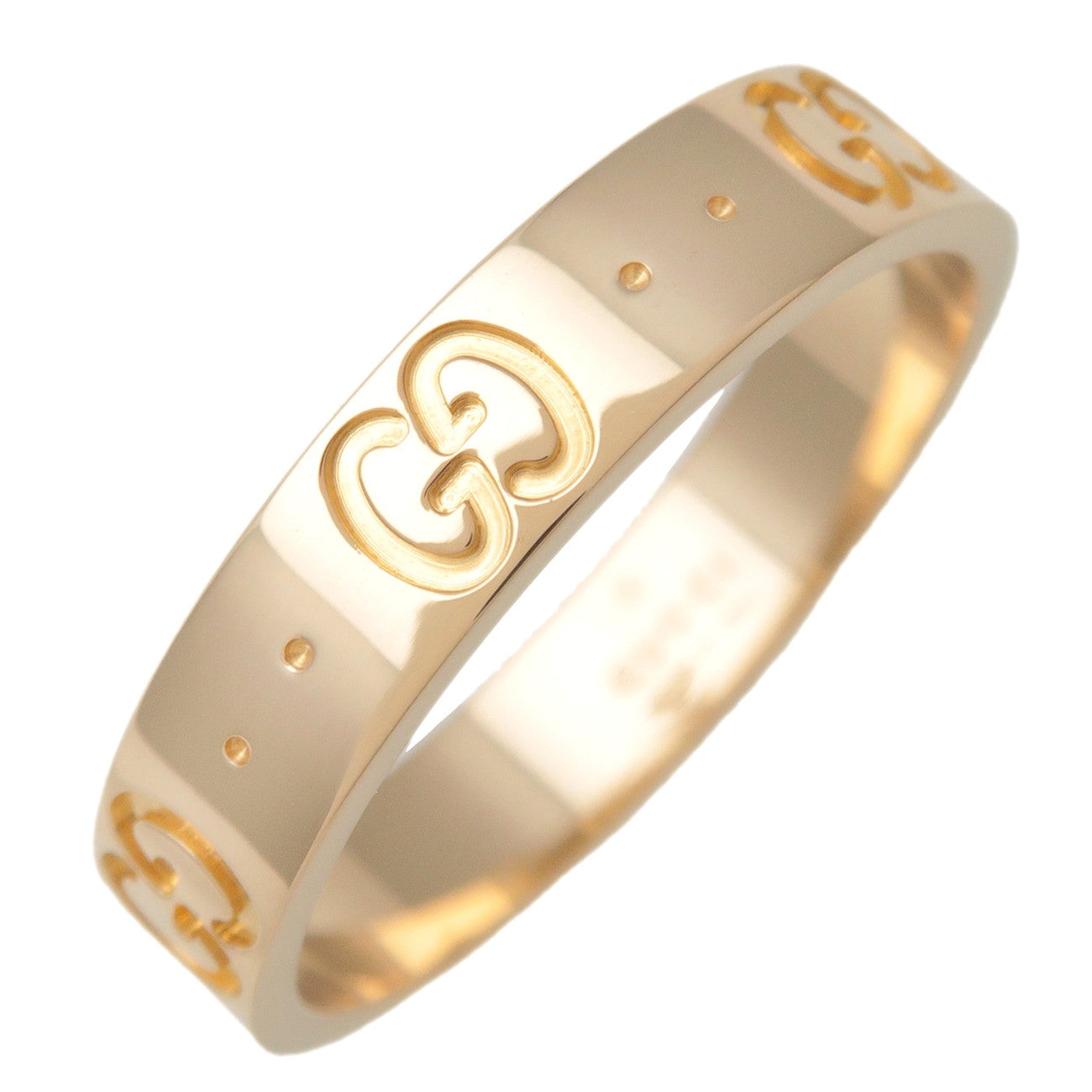 GUCCI-Icon-Ring-K18-750YG-Yellow-Gold-#21-US9.5-Yellow-Gold-