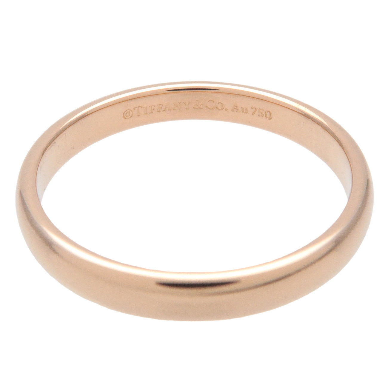 Tiffany&Co. Clasic Band Ring K18PG 750PG RoseGold US7.5 EU55 Used