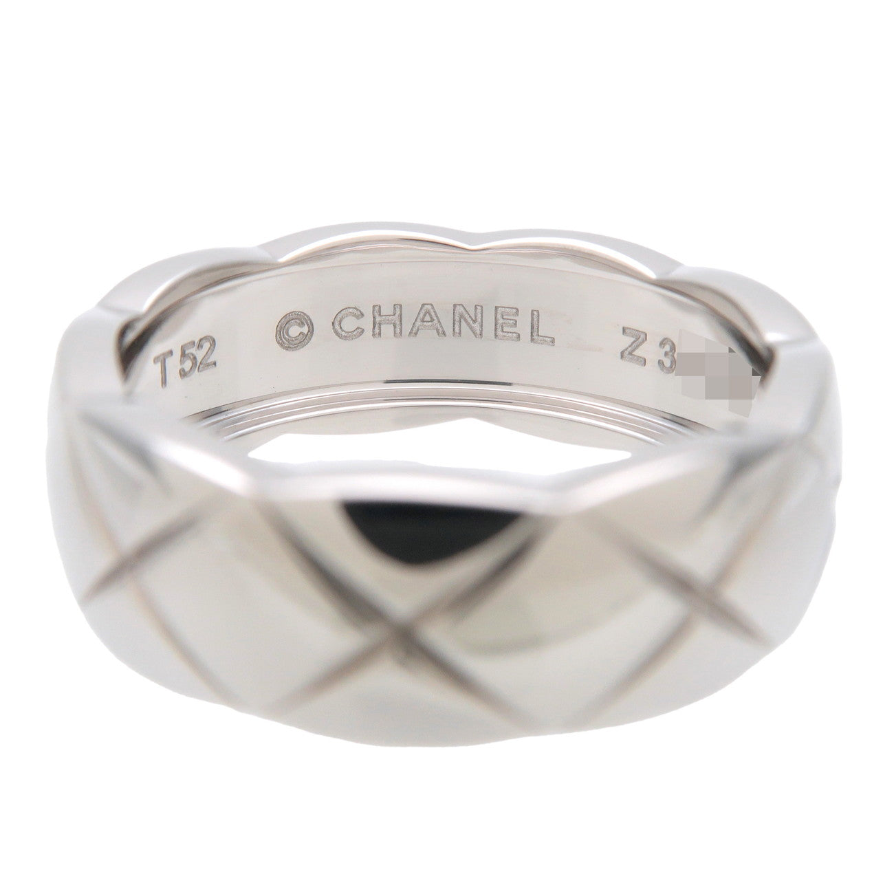 CHANEL Coco Crush Mini Ring K18WG 750WG White Gold #57 US8 Used