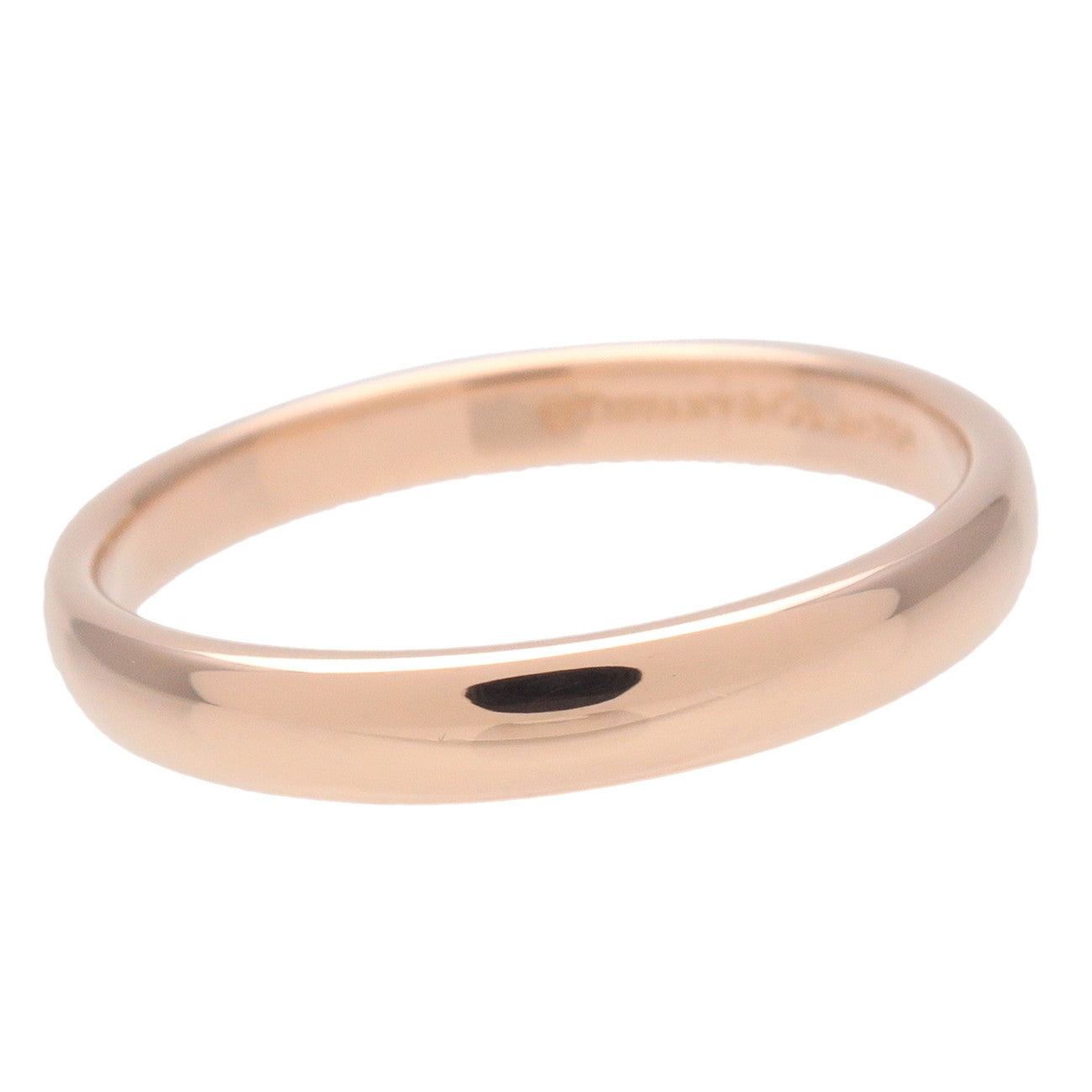 Tiffany&Co. Classic Band Ring K18PG 750PG RoseGold US8 EU56.5 Used