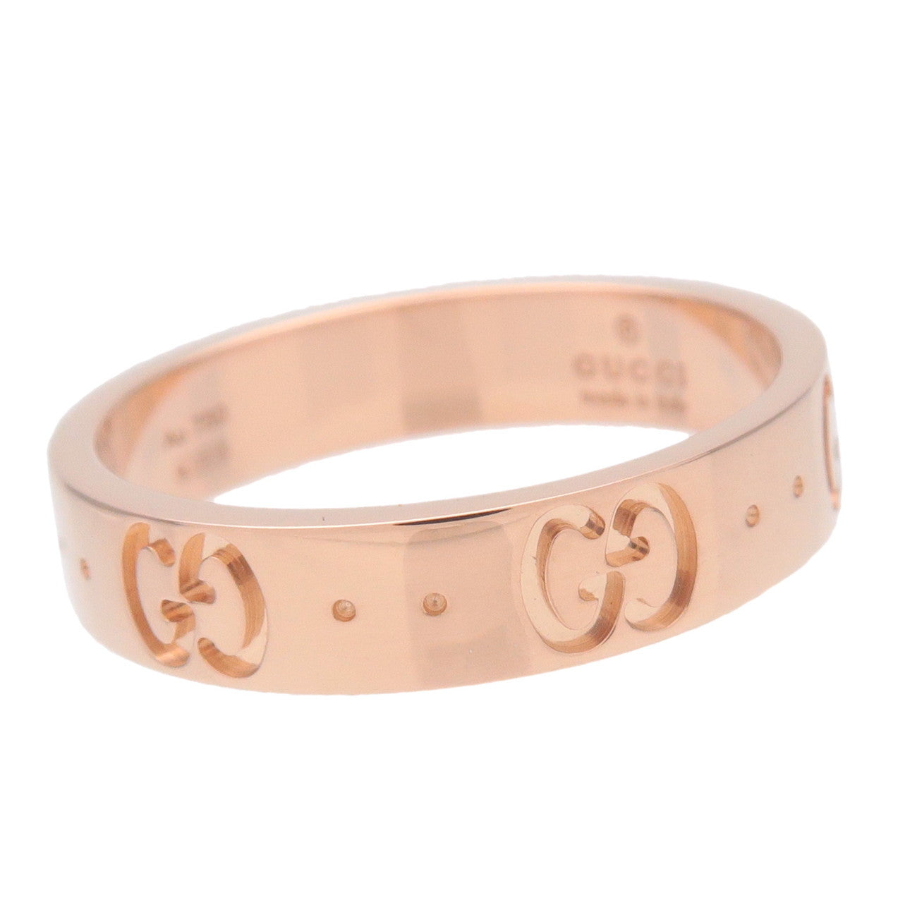 GUCCI Icon Ring K18PG 750PG RoseGold #11 US5.5-6 EU50.5 HK12-12.5 Used