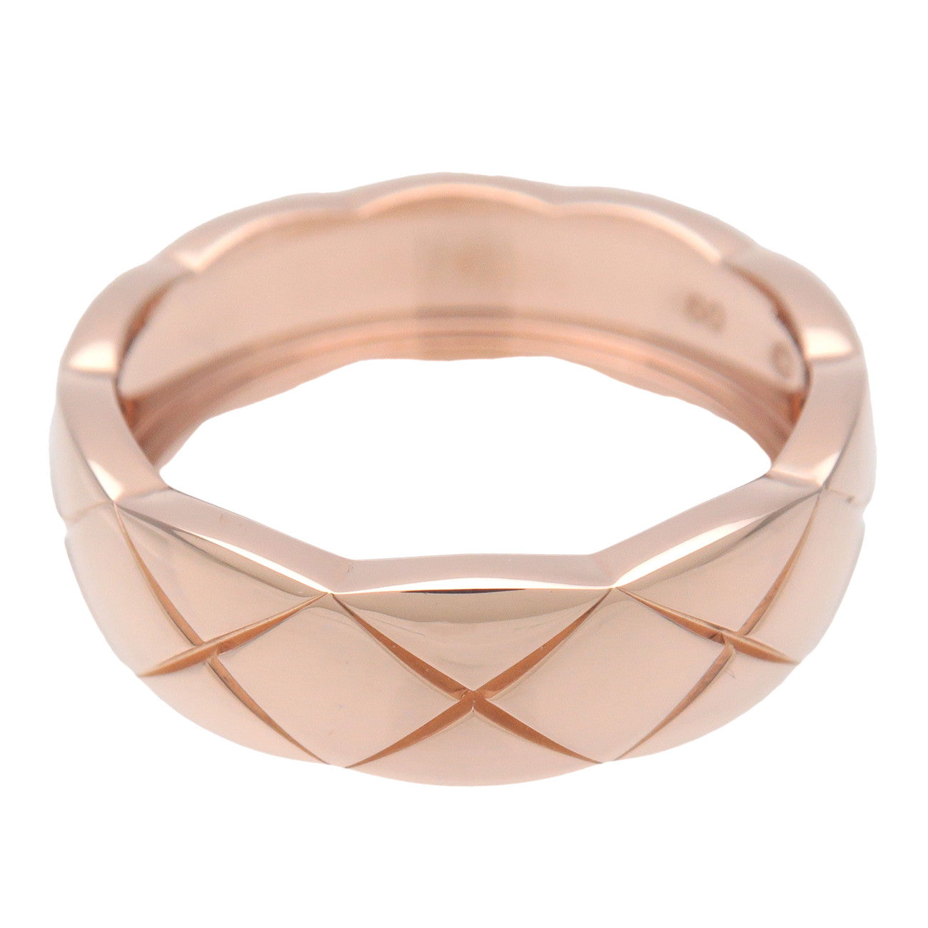 CHANEL COCO Crush Ring Medium 750PG RoseGold #60 US9.5 J10817 Used