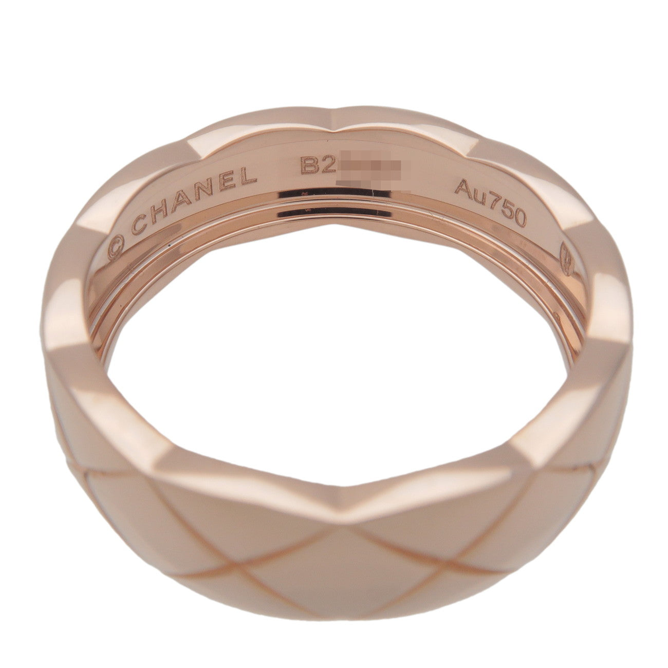 CHANEL COCO Crush Ring Medium 750PG RoseGold #60 US9.5 J10817 Used