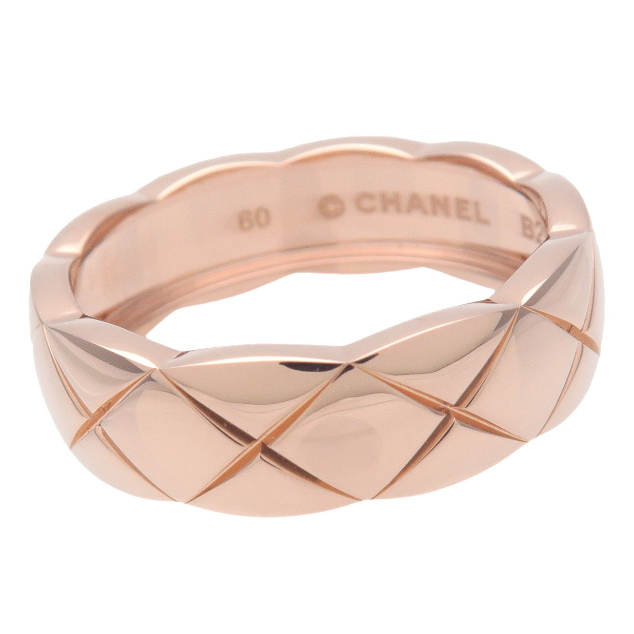 CHANEL COCO Crush Ring Medium 750PG RoseGold #60 US9.5 J10817 Used