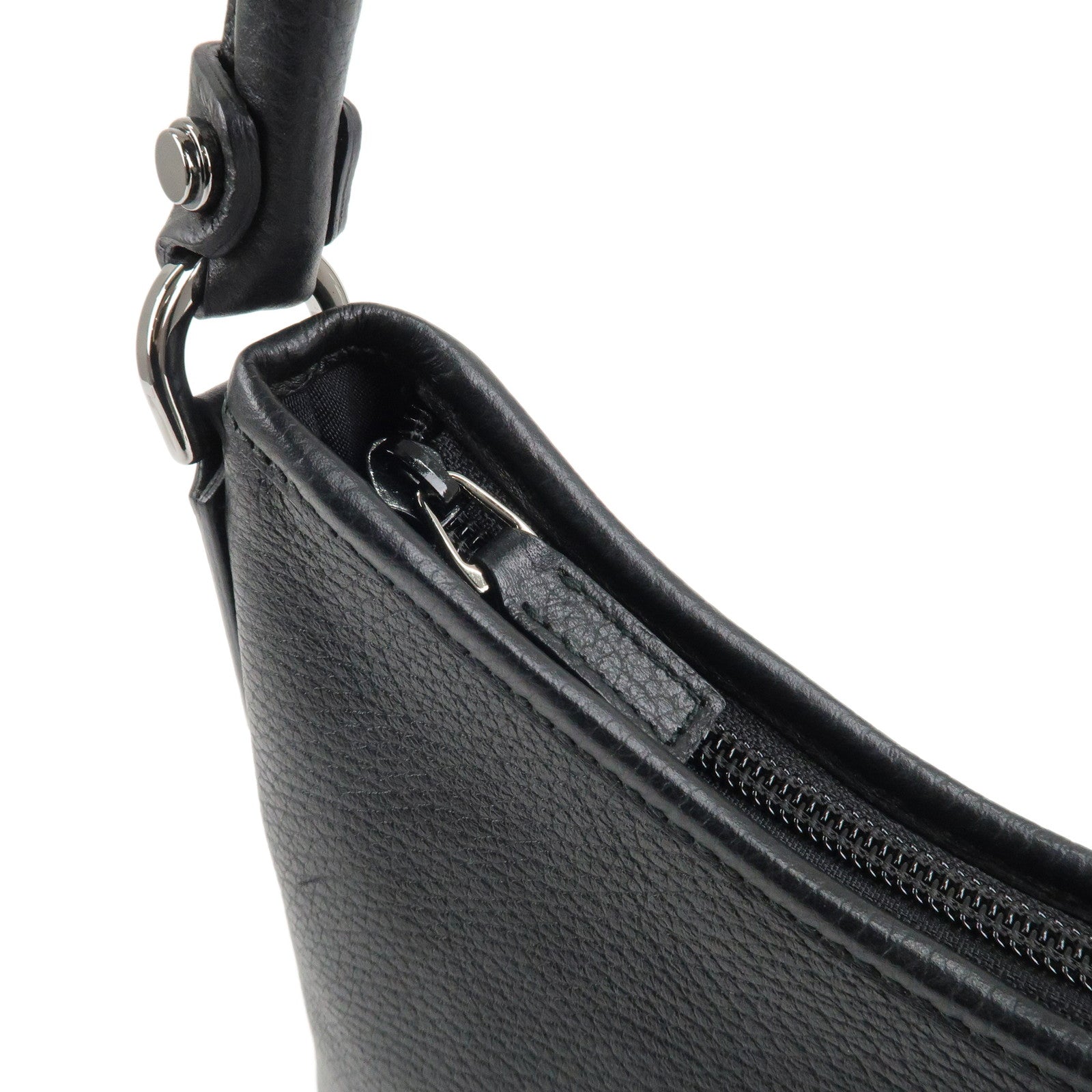 GUCCI Abbey Leather Shoulder Bag Hand Bag Black 268637Used F/S Used