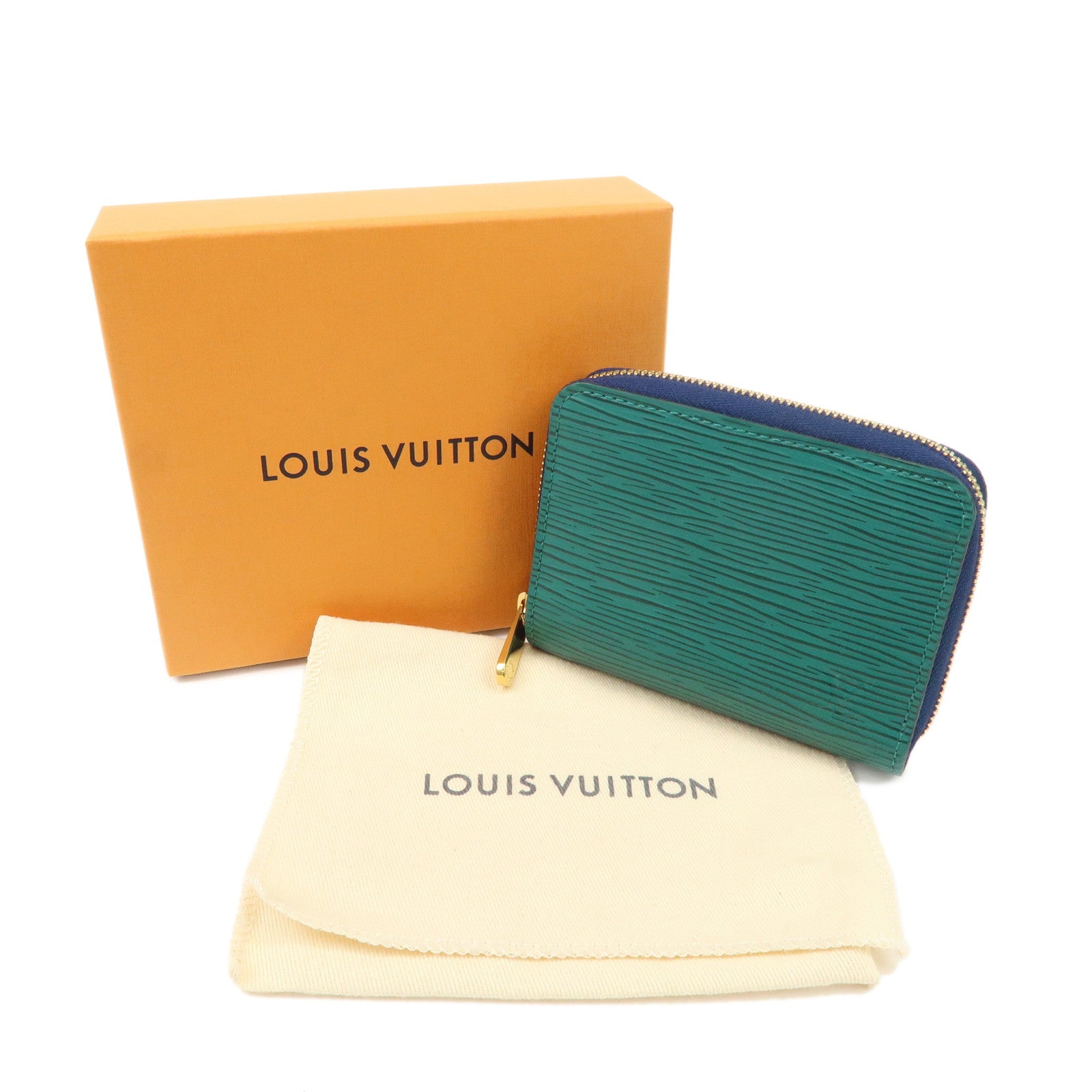 Louis Vuitton Epi Zippy Coin Case Purse Emroad Emerald M68858 Used