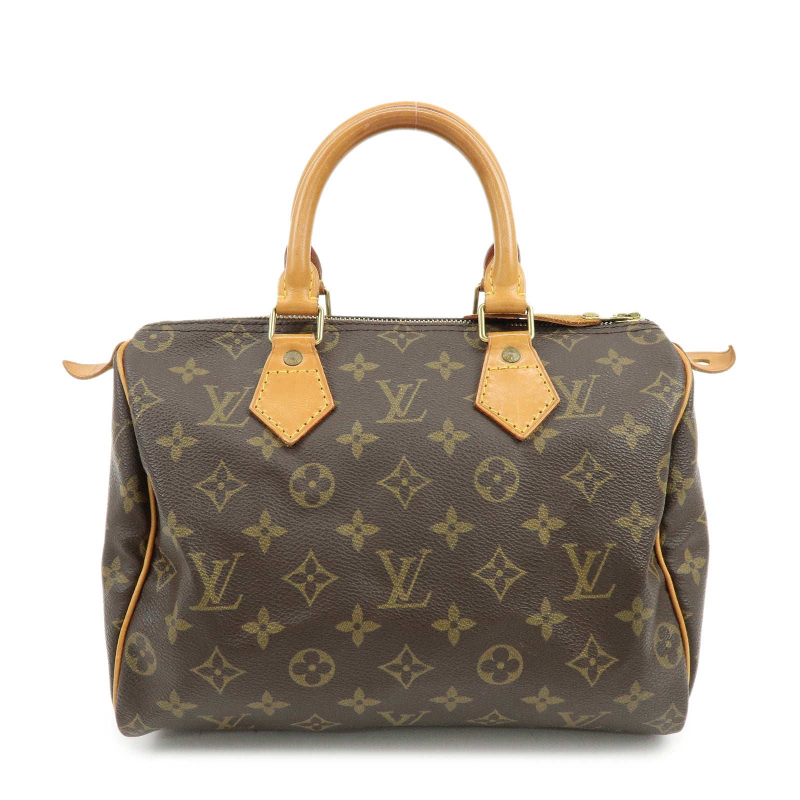 Louis Vuitton Monogram Speedy 25 Boston Bag Hand Bag Brown M41528
