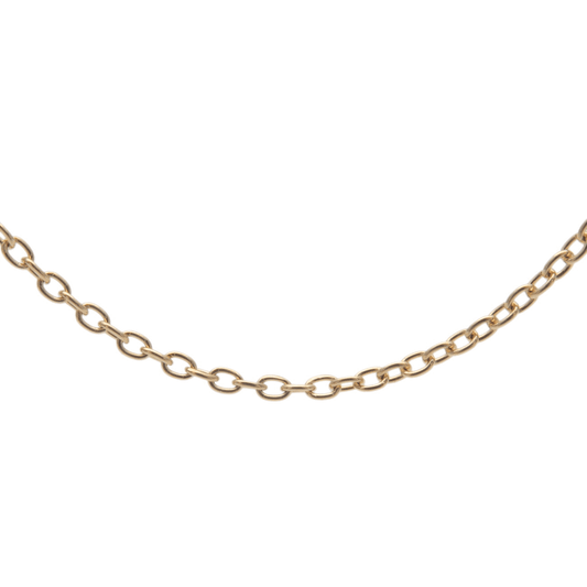 Slide Chain Necklace 45cm K18YG 750YG Yellow Gold