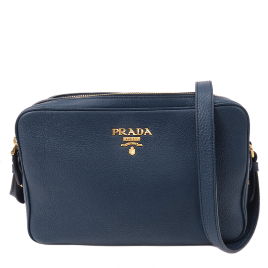 Leather - PRADA - ep_vintage luxury Store - Cosmetics - Denim - Clutch -  Prada zpped-up padded jacket - Bag - Bag - Blue – dct - Pouch