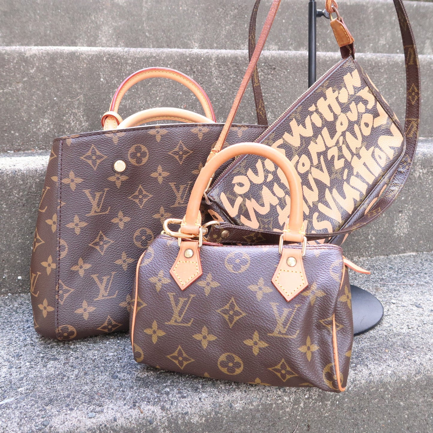 LOUIS VUITTON Duffle Bag mini Speedy With strap M41534 K30803105