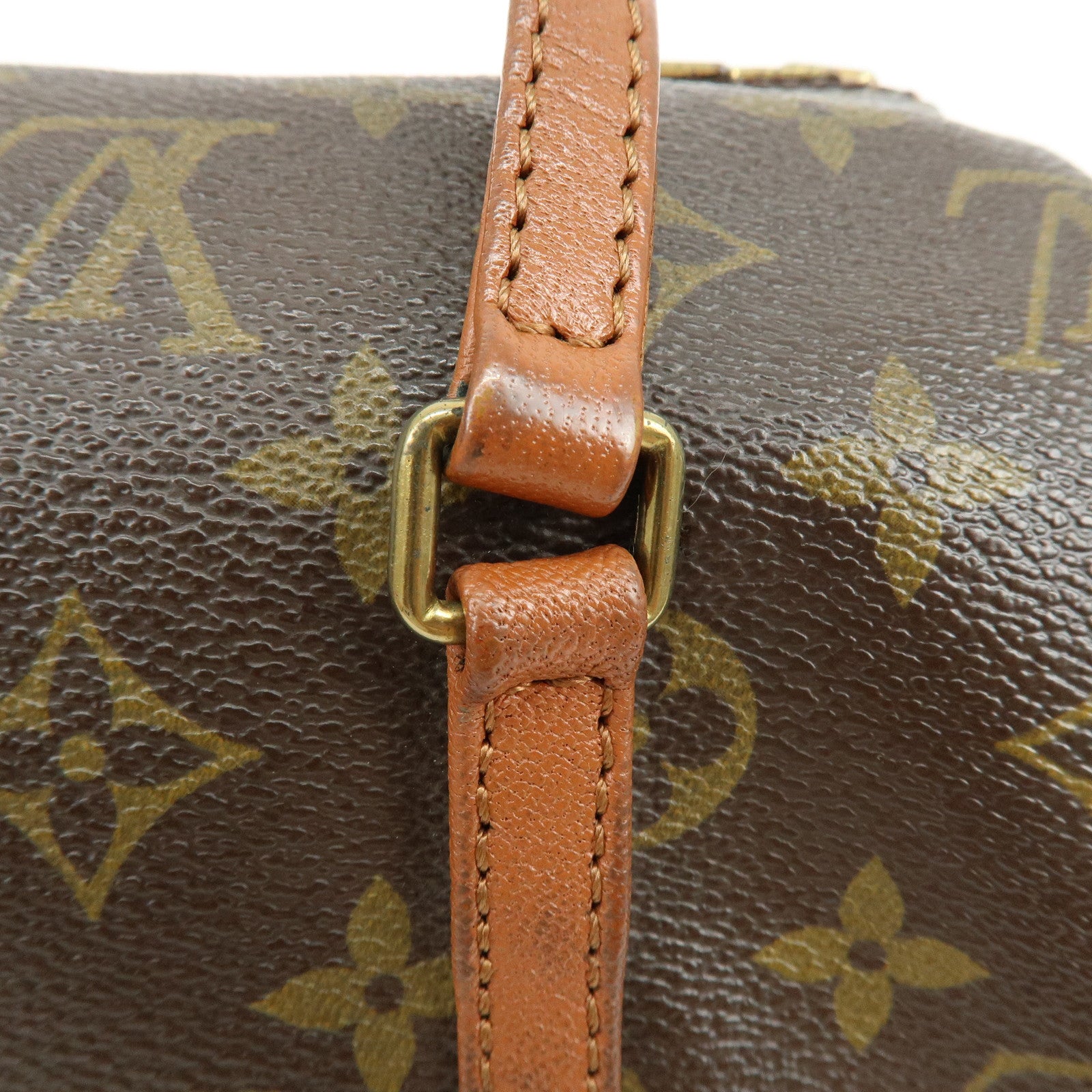 Louis Vuitton Monogram Papillon 26 Hand Bag Old Style Brown M51366
