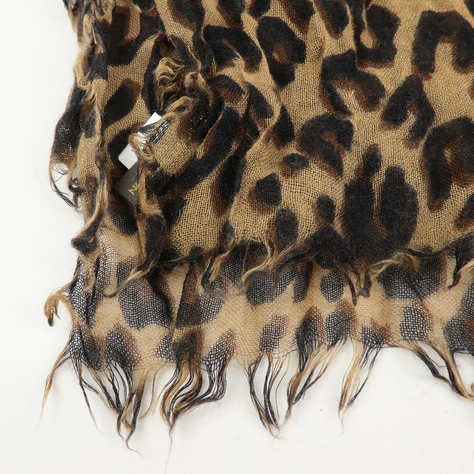 Louis Vuitton Etole Cashmere Silk Scarf Leopard Brown M72215