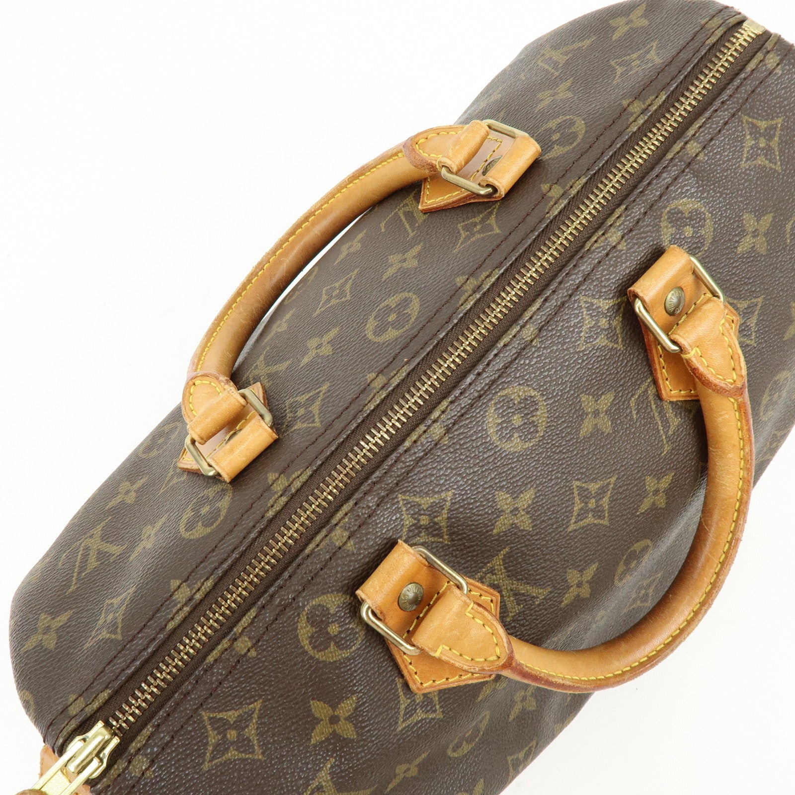 Louis Vuitton Monogram Speedy 30 Boston Bag Hand Bag Brown M41526