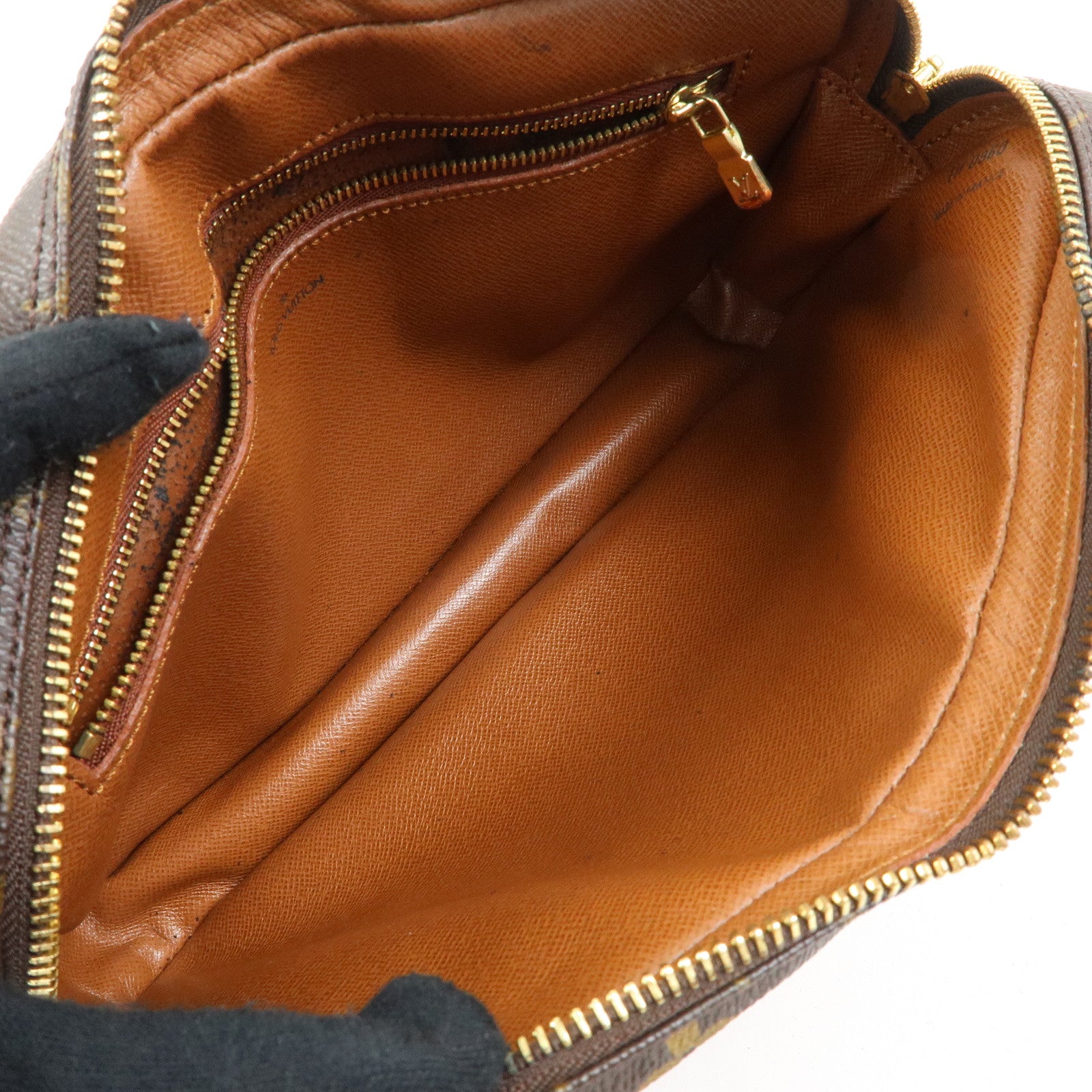 Louis Vuitton Monogram Marly Dragonne GM Clutch Bag Brown M51825
