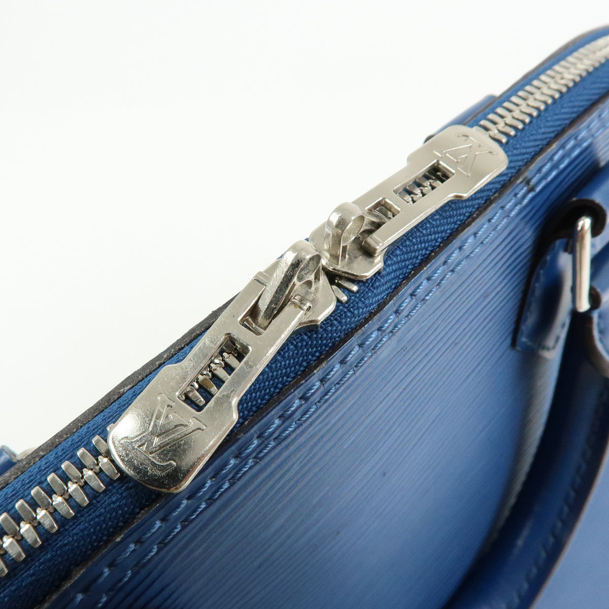 Louis Vuitton Epi Alma PM Leather Hand Bag Toledo Blue M52145