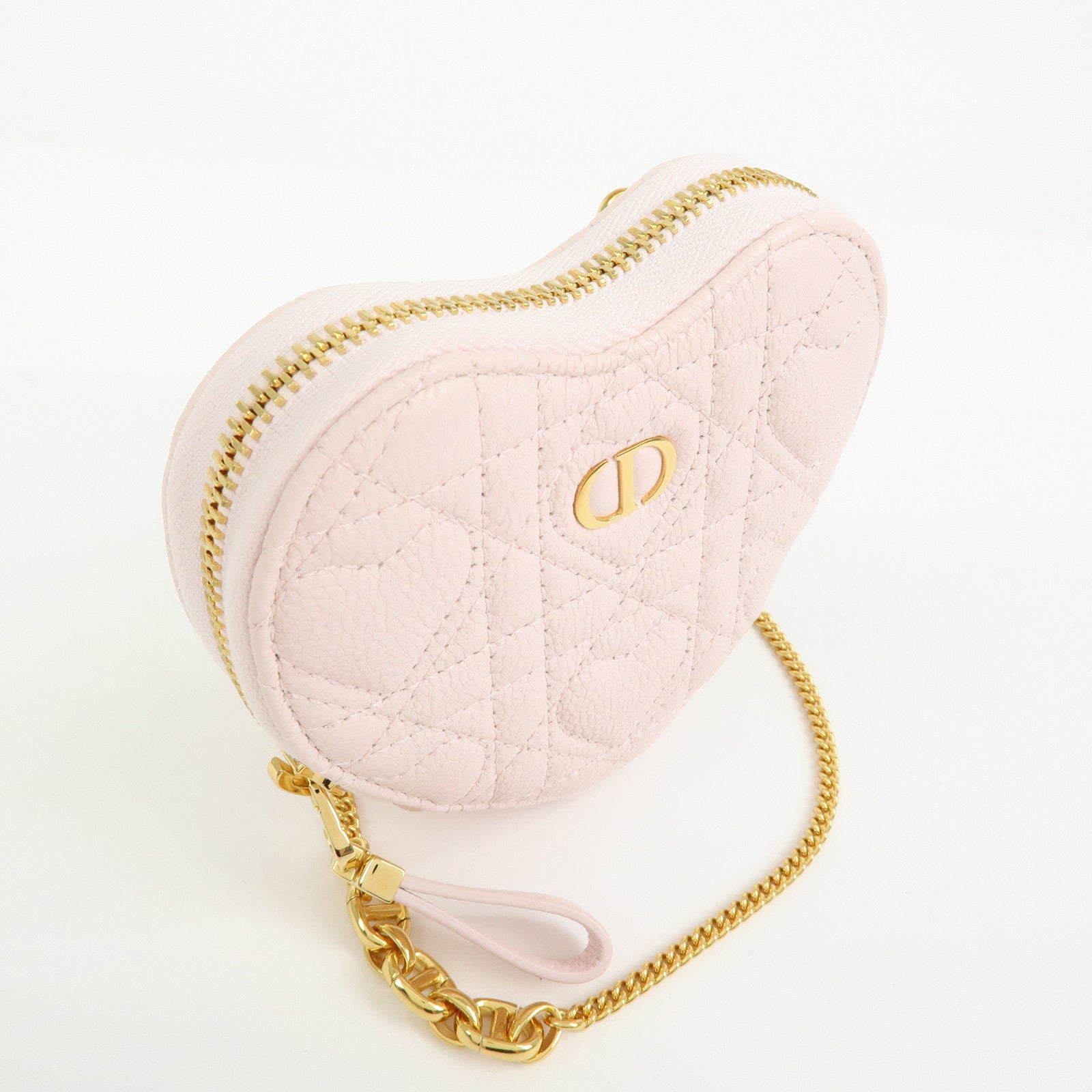Christian Dior Cannage Dioramour Dior Caro Leather Chain Shoulder Bag