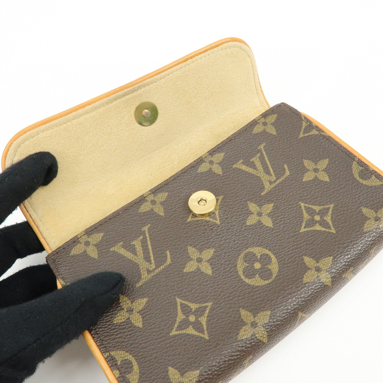 Louis Vuitton Monogram Pochette Florentine Waist Bag Belt XS M51855