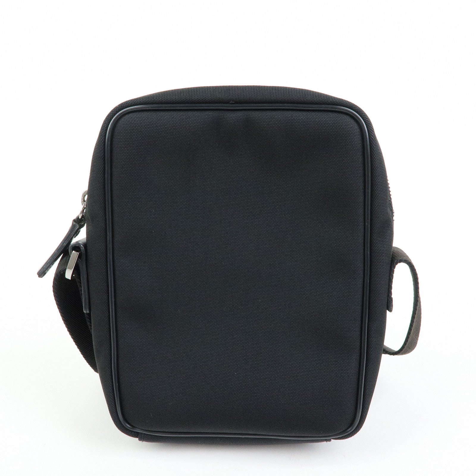 GUCCI Logo Canvas Leather Shoulder Bag Crossbody Bag Black 101680