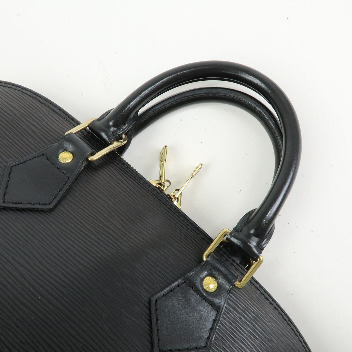Louis Vuitton Epi Alma PM Hand Bag Noir Black M52142