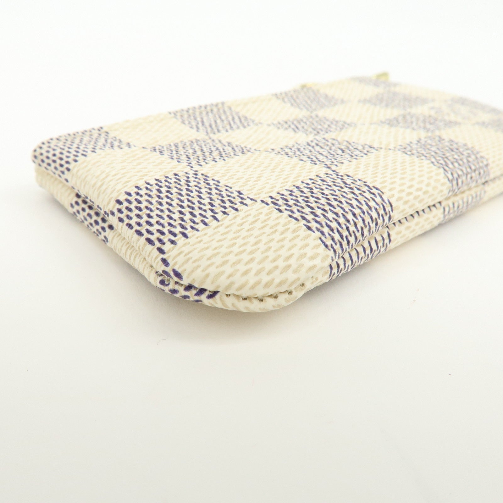Louis Vuitton Damier Azur Pochette Cles Coin Case N62659
