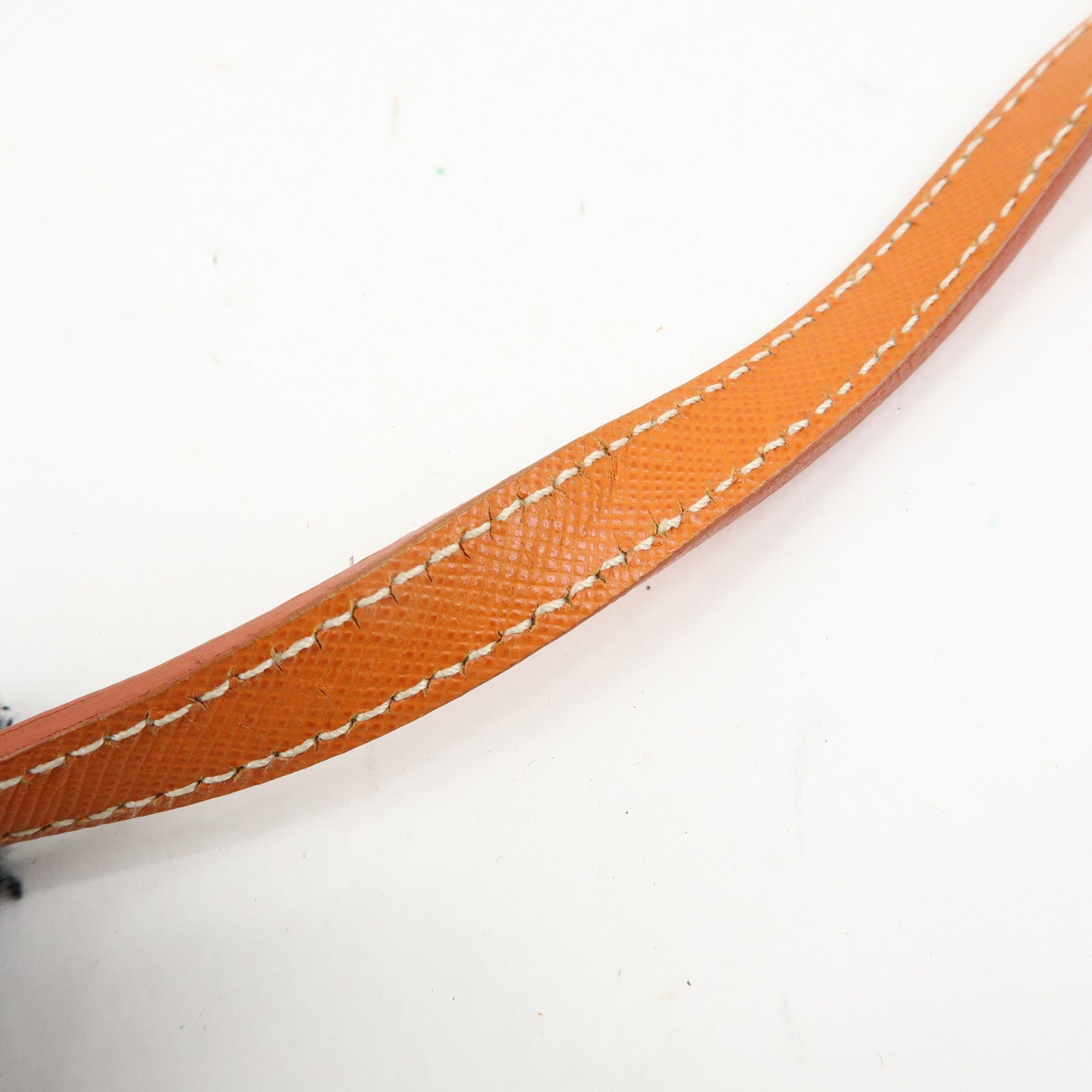 PRADA Nylon Leather Chain Shoulder Bag Crossbody Bag Papaya Orange
