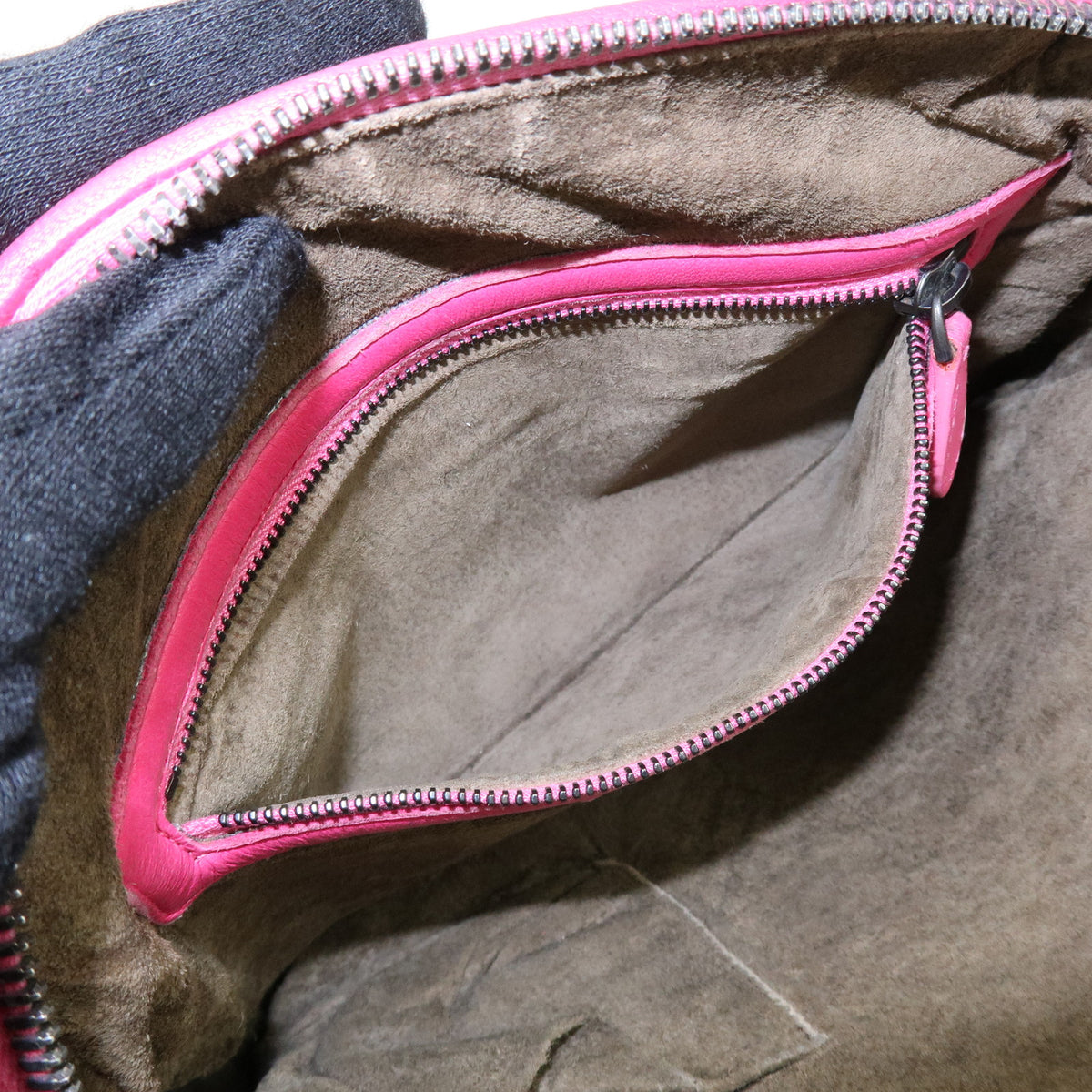 BOTTEGA VENETA Inttrecciato Nodini Leather Shoulder Bag Pink