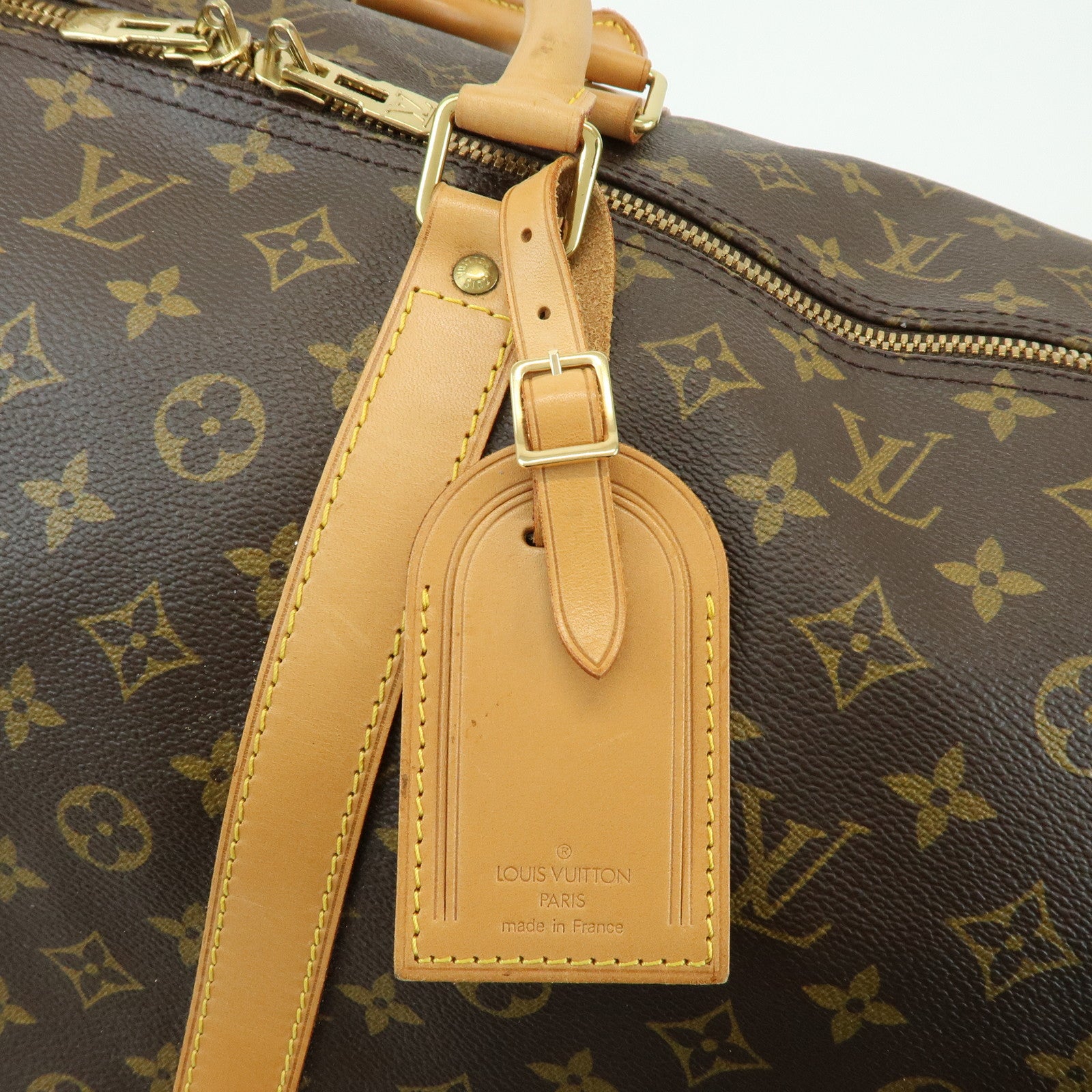 Louis Vuitton Monogram Keep All Bandouliere 60 Bag Brown M41412