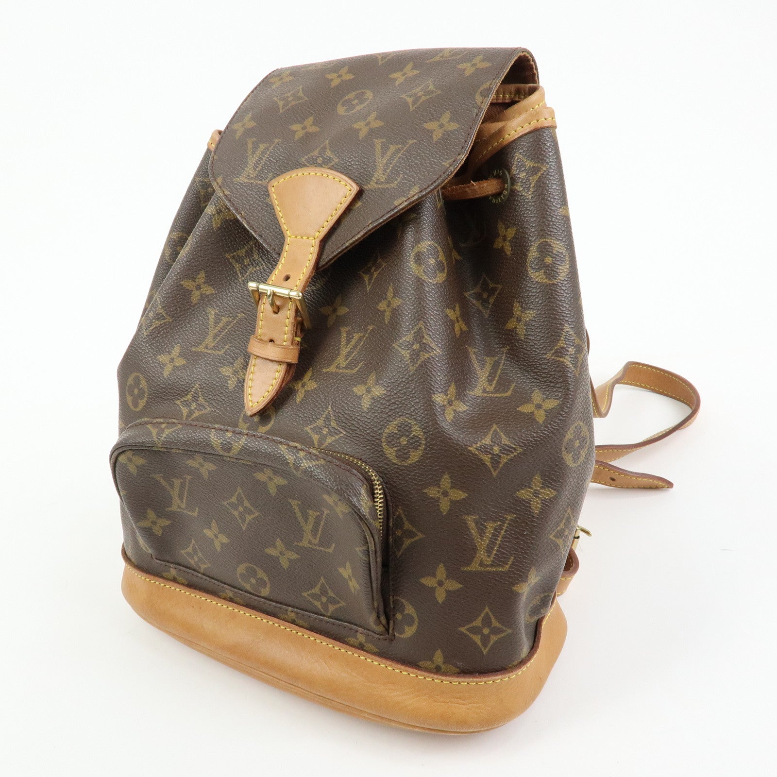 Louis Vuitton Monogram Canvas Montsouris MM Backpack Brown M51136