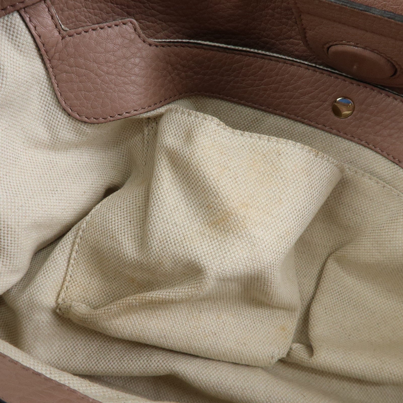 GUCCI Bamboo Shopper Medium 2Way Bag Shoulder Bag Pink Beige 323660