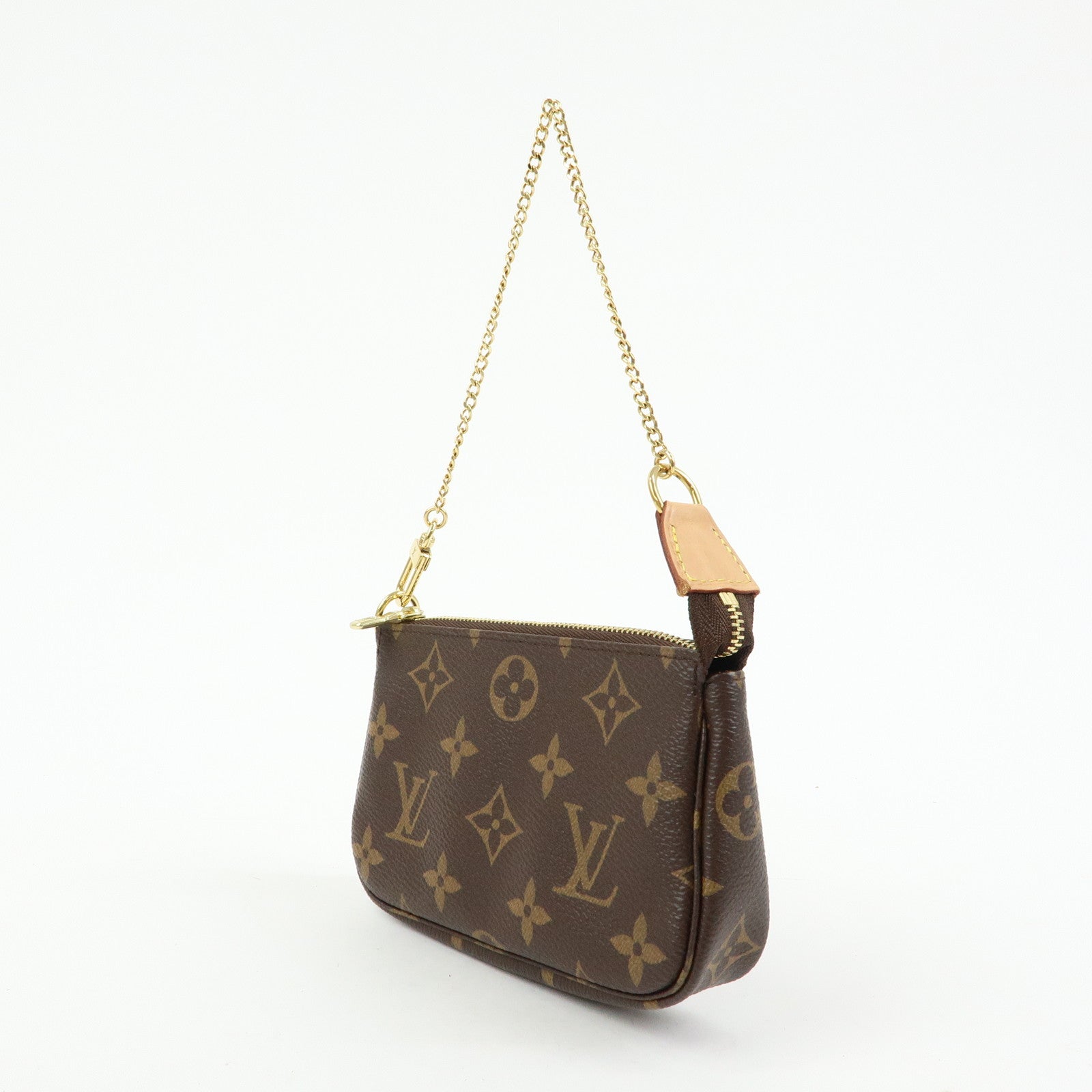 Louis Vuitton Monogram Mini Pochette Accessoires Hand Bag M58009