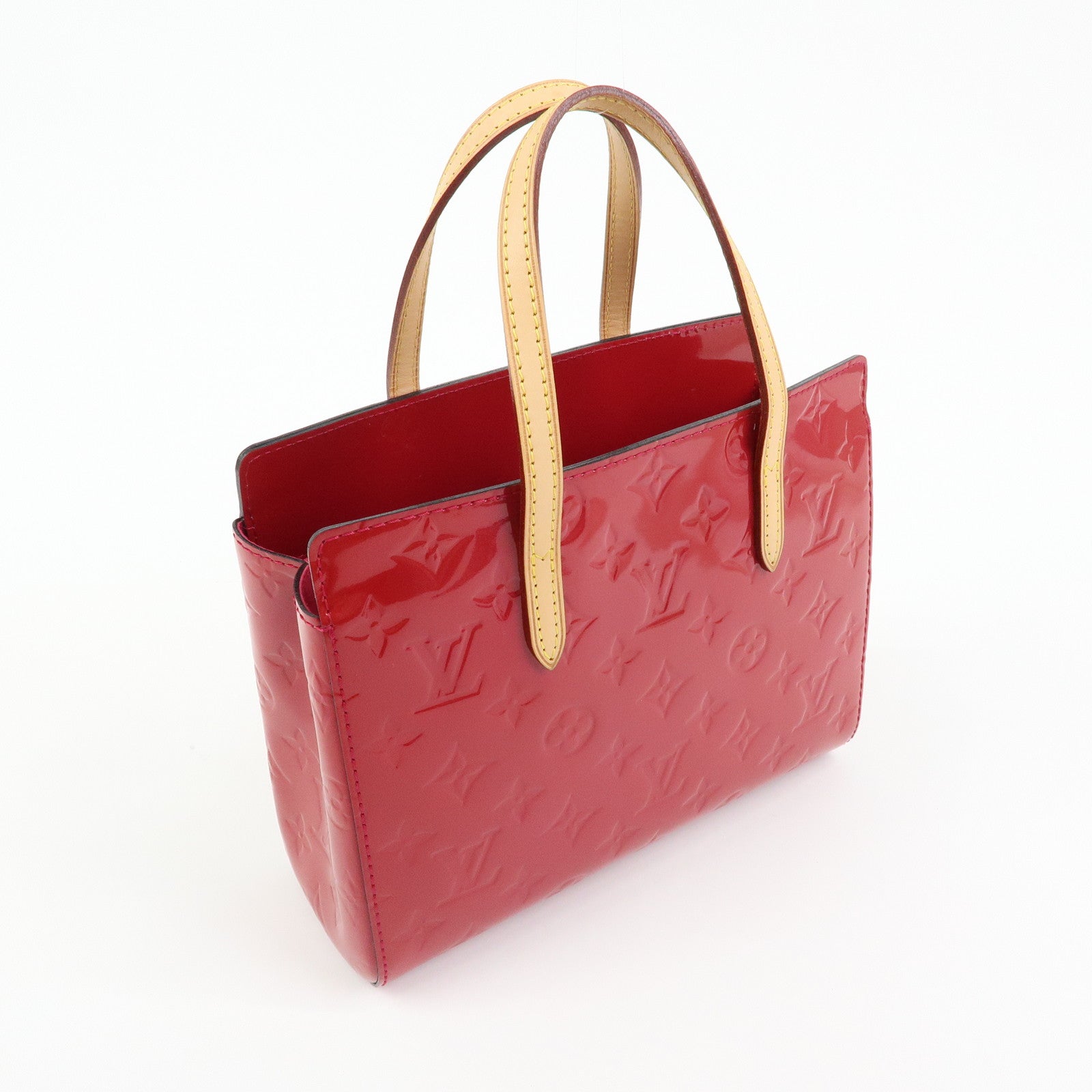 Louis Vuitton Monogram Vernis Catalina BB Hand Bag Rose Indien M90016