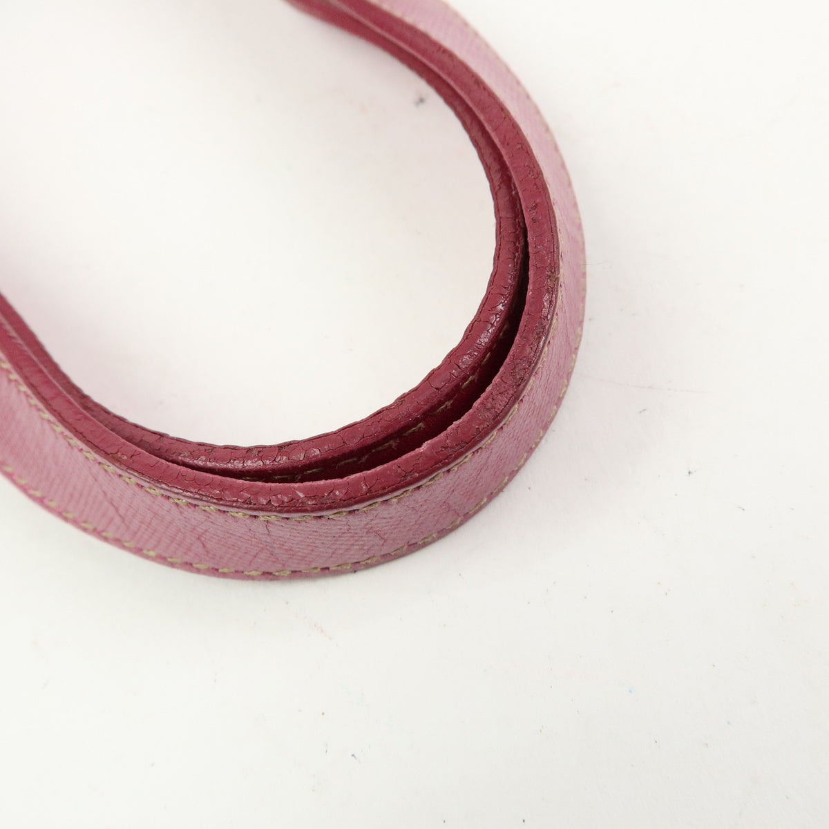 PRADA Logo Nylon Saffiano Leather Tote Bag Shoulder Bag Pink