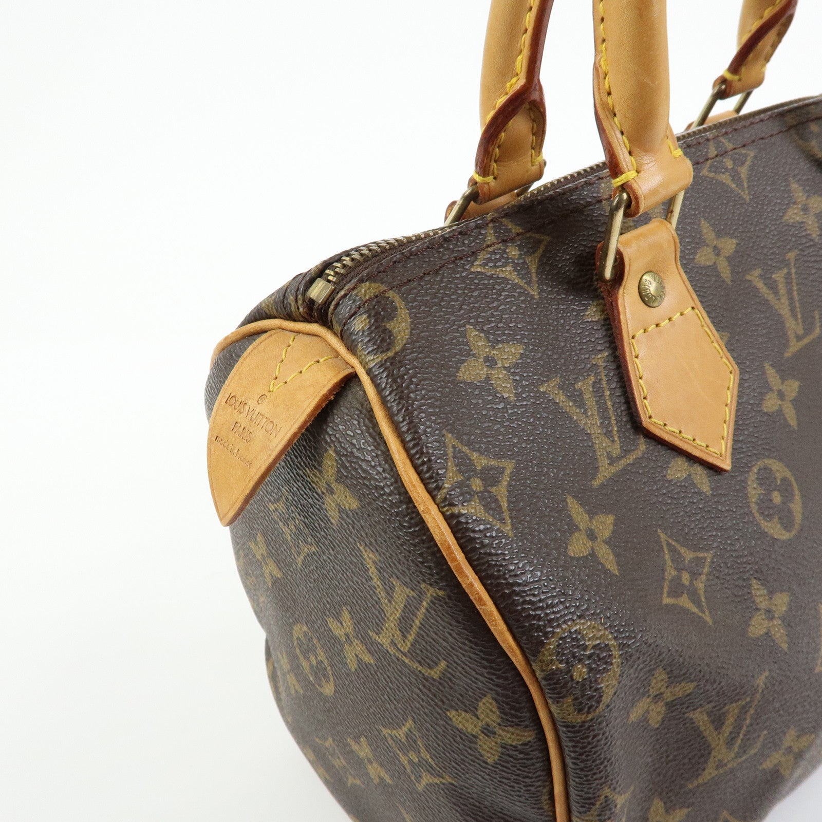 Louis Vuitton Monogram Speedy 25 Boston Bag Hand Bag Brown M41528