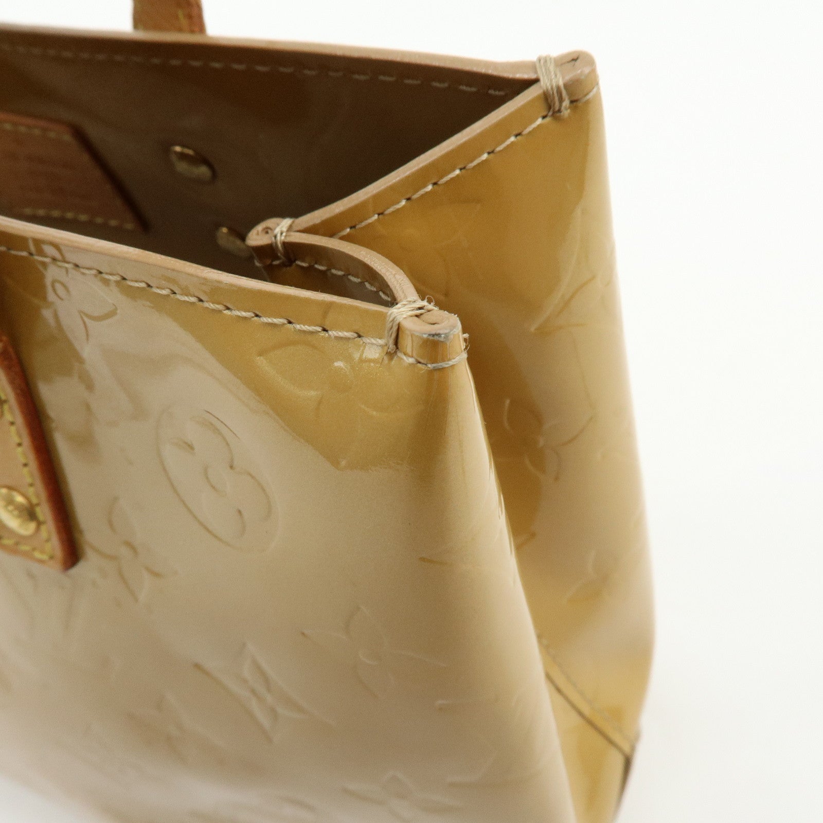 Louis Vuitton Monogram Vernis Reade PM Hand Bag Noisette M91334