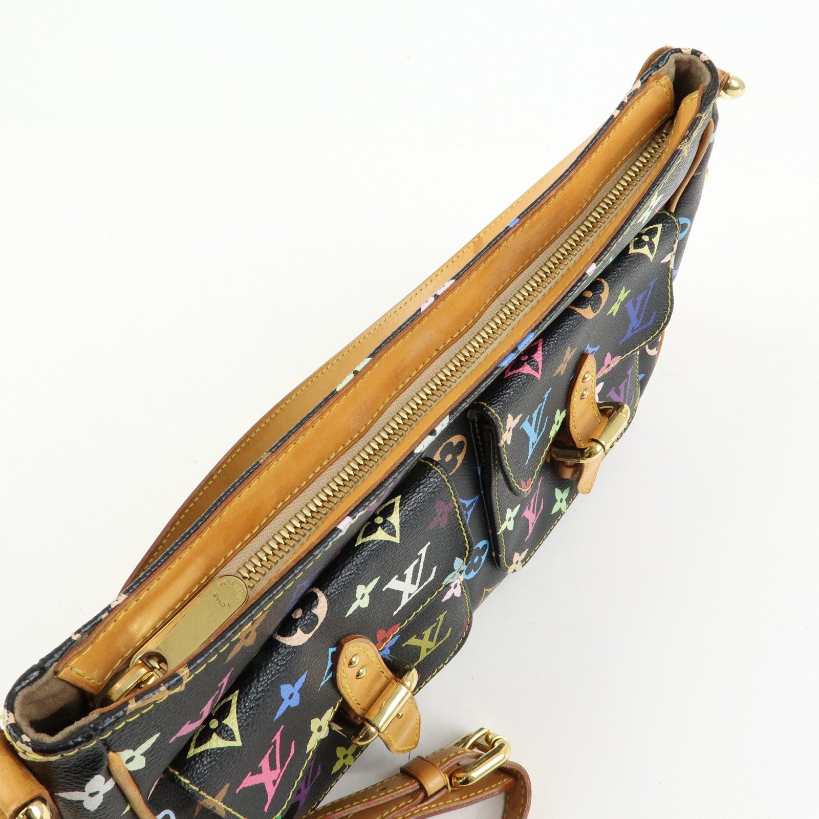 Louis Vuitton Monogram Multicolor Lodge PM Shoulder Bag Noir M40054