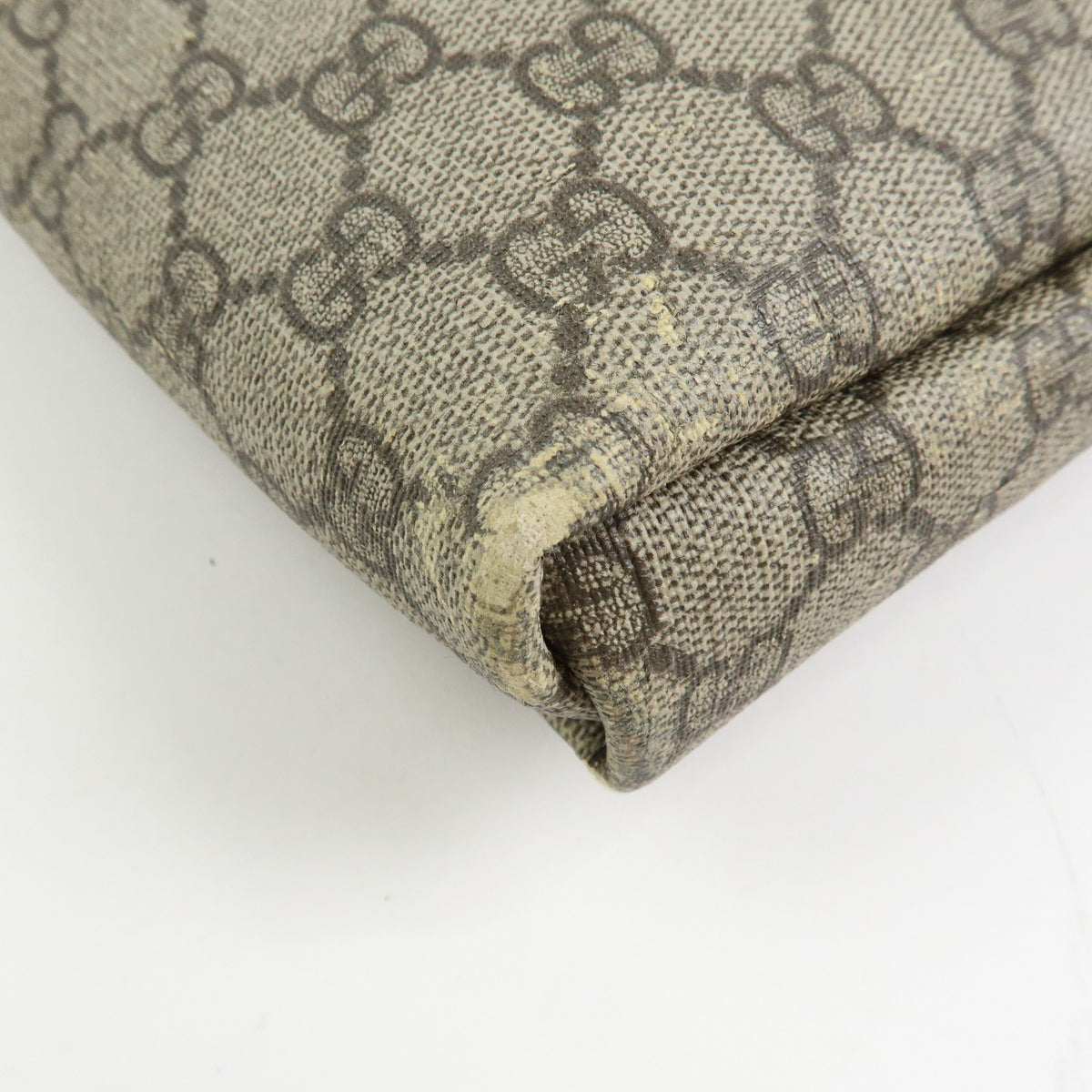 GUCCI GG Supreme Leather Shoulder Bag Crossbody Bag Beige Ivory 223666