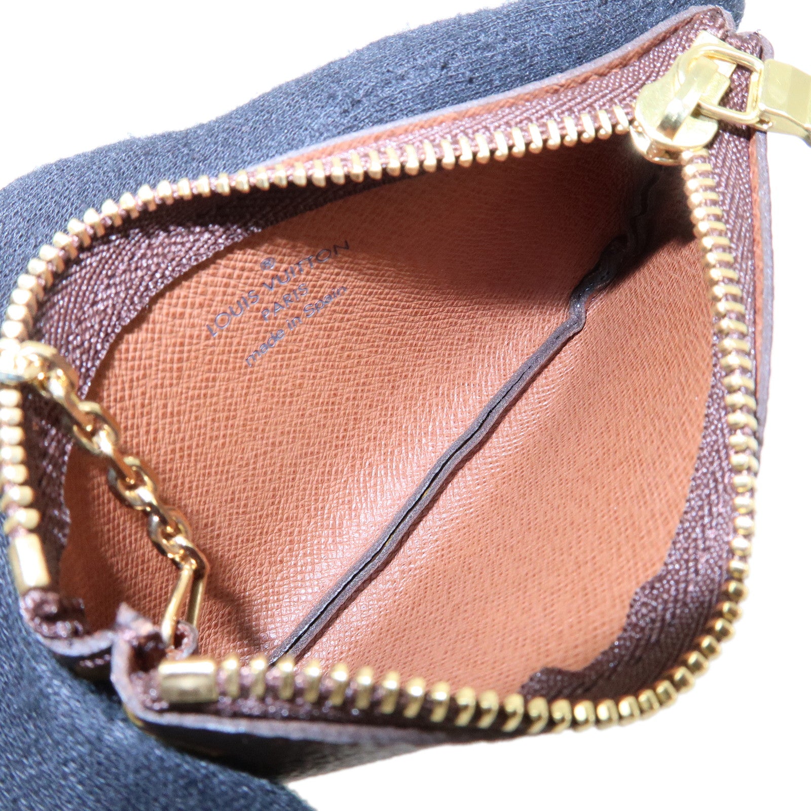 Louis Vuitton Monogram Pochette Cles Coin Case Key Case M62650