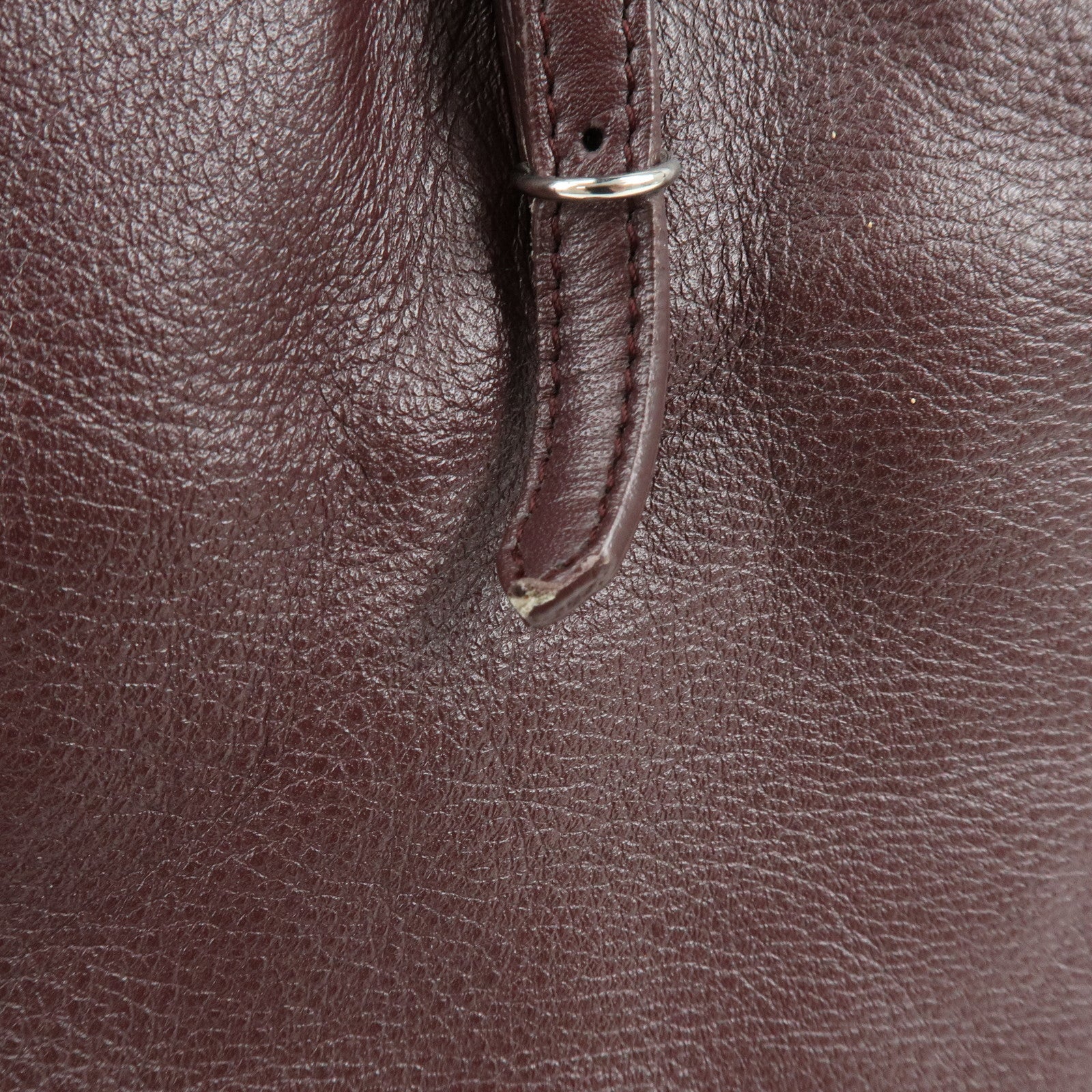 BALENCIAGA The Paper Leather Tote Bag Shoulder Bag Bordeaux 357331