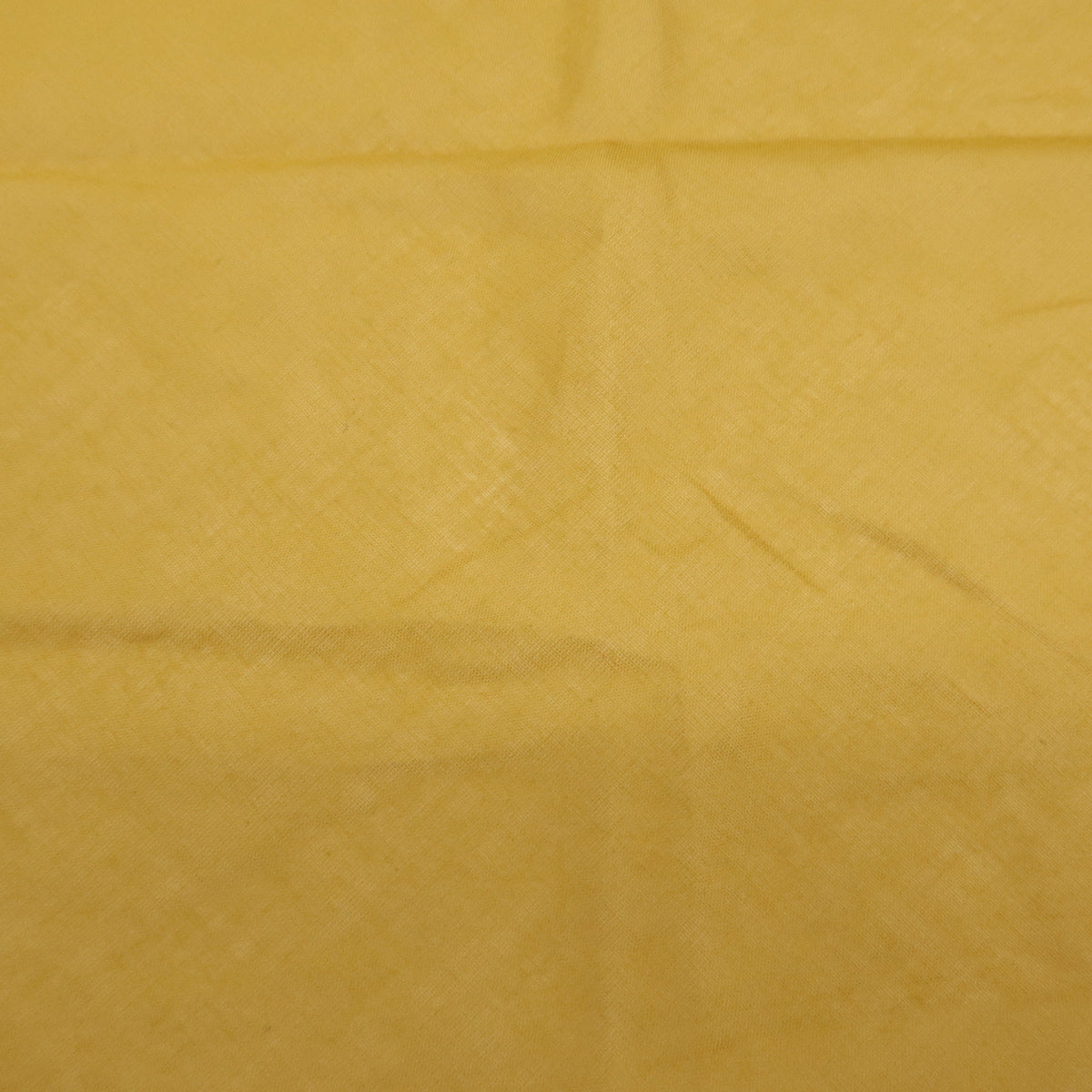 HERMES Cotton 100% Pointu Scarf Mustard Navy White