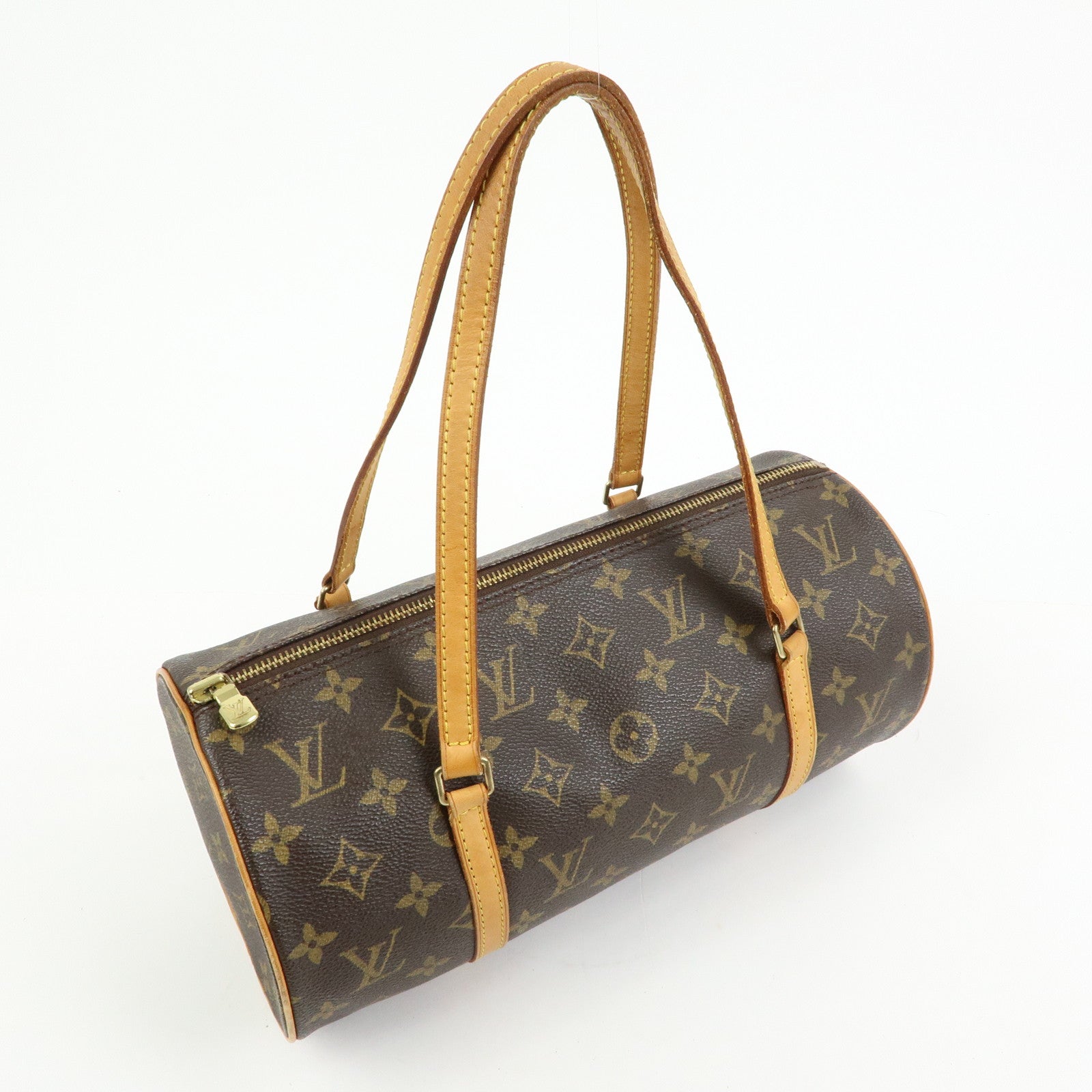 Louis Vuitton Monogram Papillon 30 Hand Bag Brown M51385